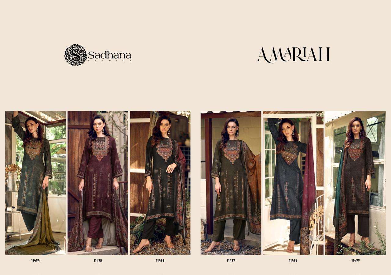 SADHANA FASHION AMARIAH PASHMINA DIGITAL PRINT WITH FANCY WORK SUIT