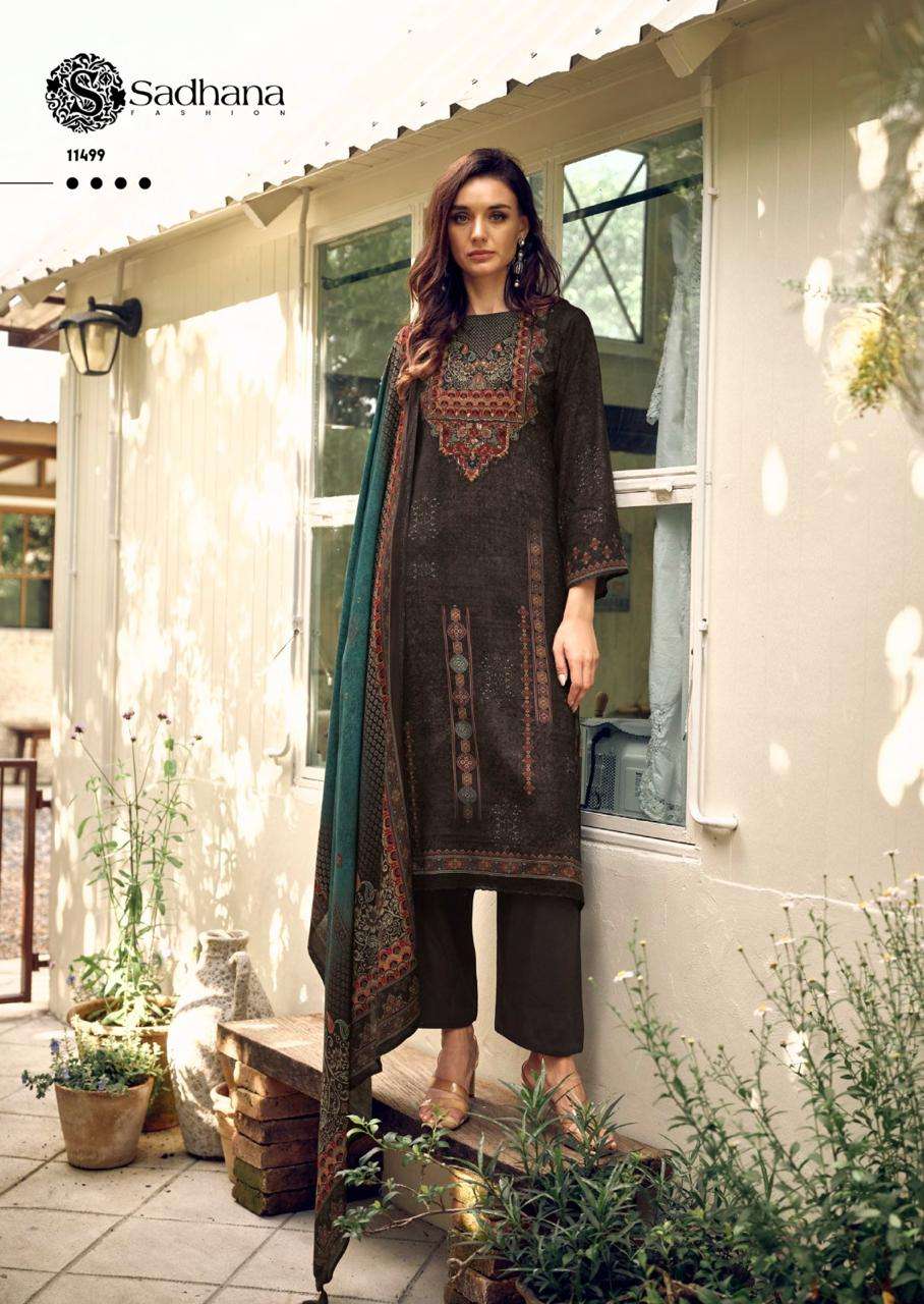 SADHANA FASHION AMARIAH PASHMINA DIGITAL PRINT WITH FANCY WORK SUIT