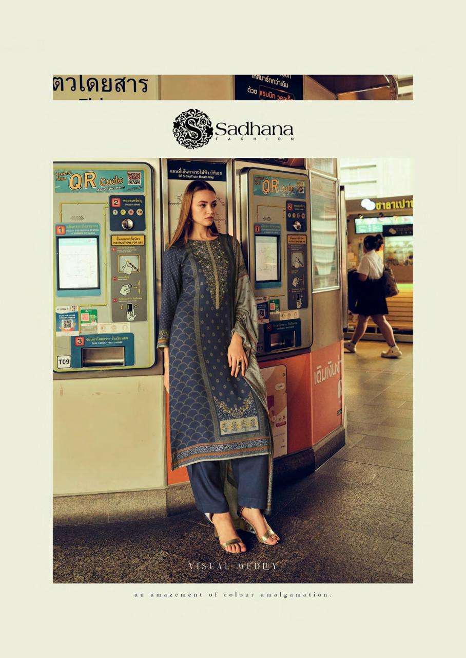  SADHANA FASHION NANA VISCOSE PASHMINA DIGITAL PRINT WITH FANCY WORK SUIT