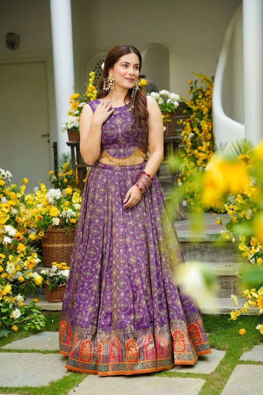 SC 324 ORGANZA FANCY DESIGNER FESTIVE WEAR LEHENGA CHOLI 