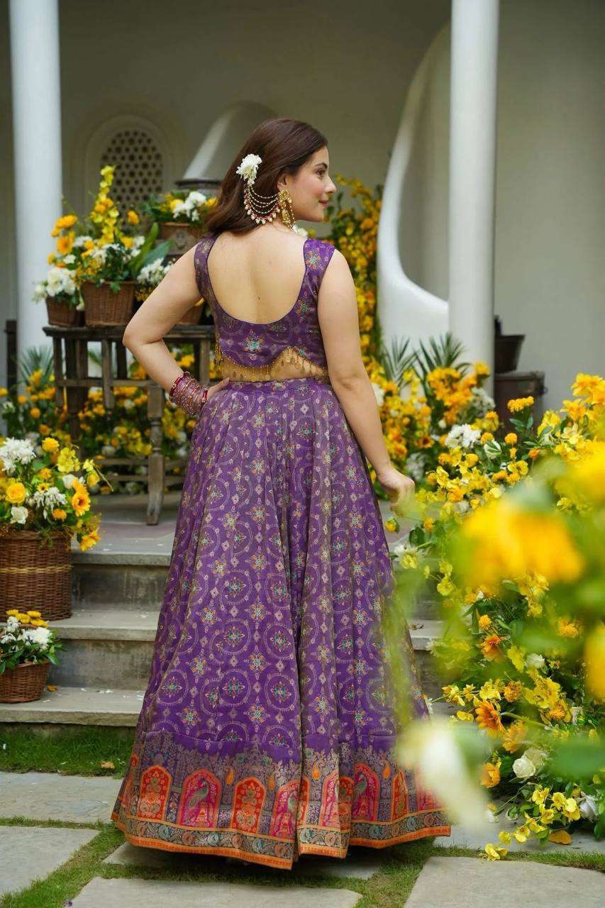 SC 324 ORGANZA FANCY DESIGNER FESTIVE WEAR LEHENGA CHOLI 