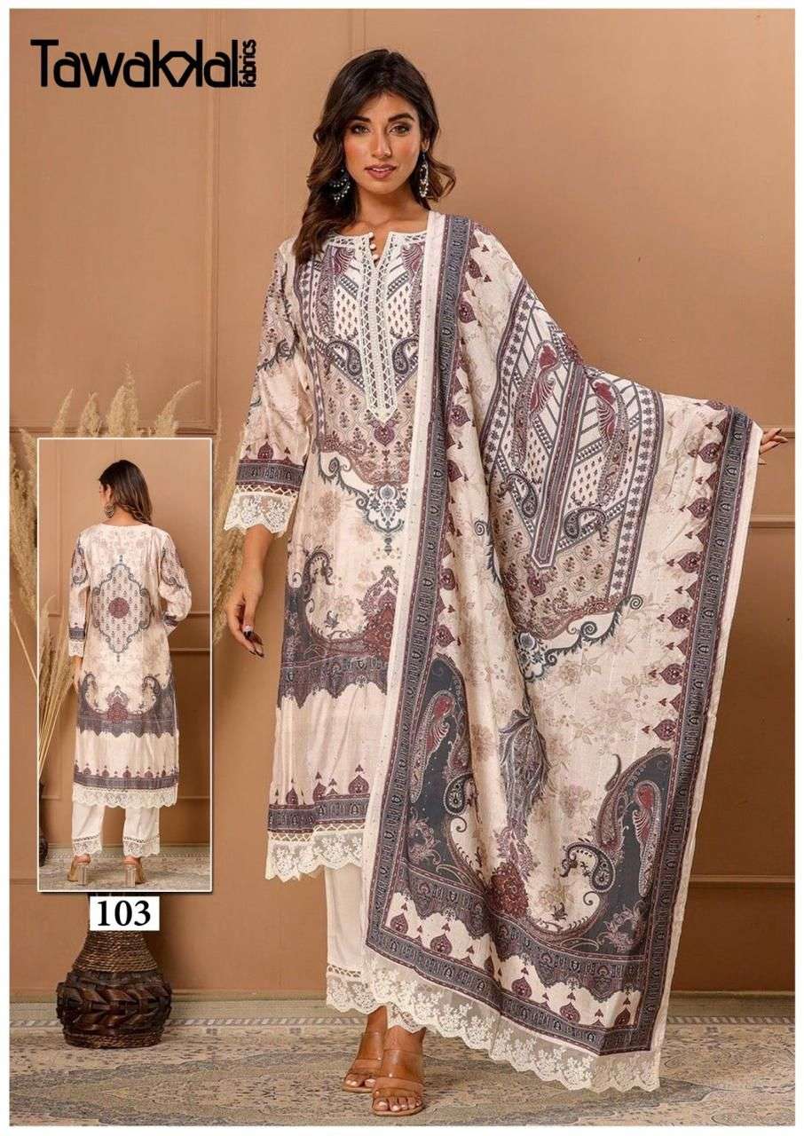 TAWAKKAL FABRICS SABA LUXURY HEAVY READY MADE COTTON COLLECTION