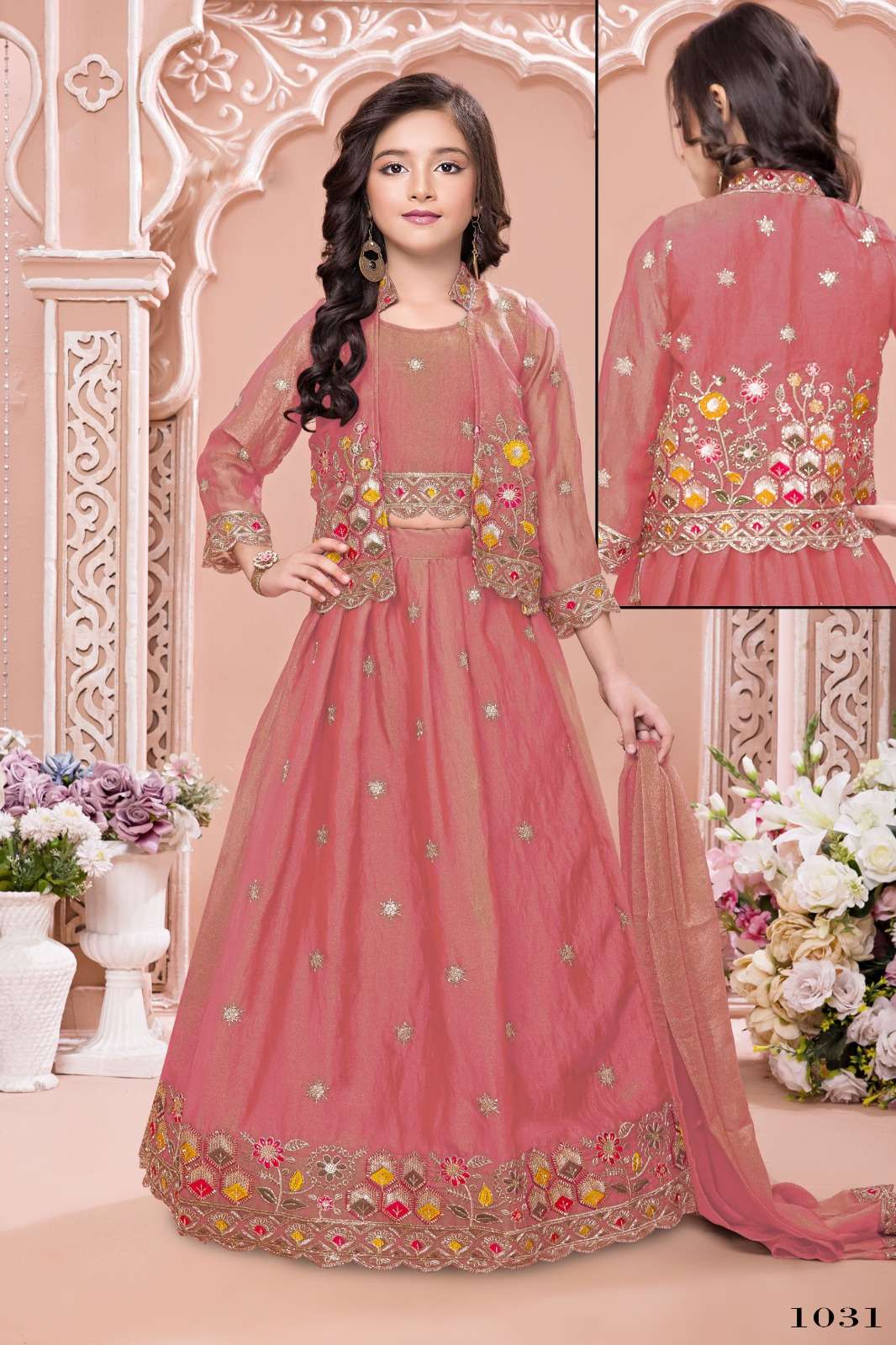 THE ROYAL DESIGNER AARVI VOL 7 EMBROIDERY DESIGNER FESTIVE WEAR KIDS LEHENGA CHOLI 