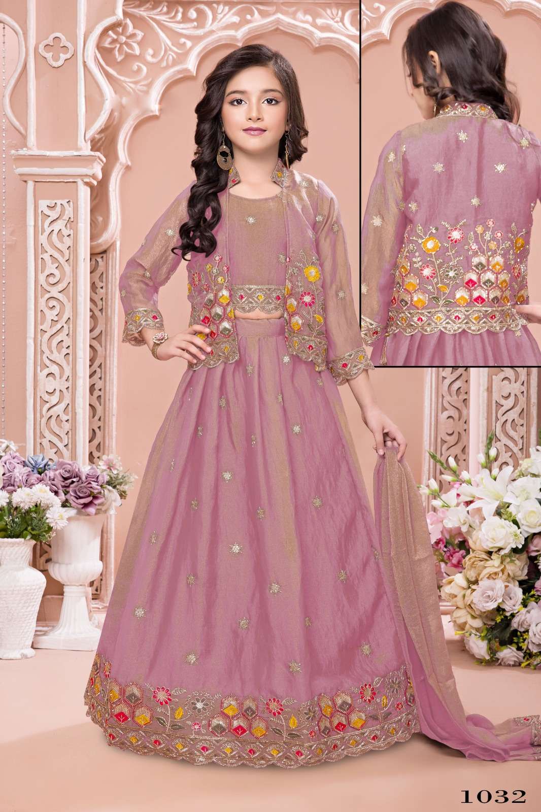 THE ROYAL DESIGNER AARVI VOL 7 EMBROIDERY DESIGNER FESTIVE WEAR KIDS LEHENGA CHOLI 