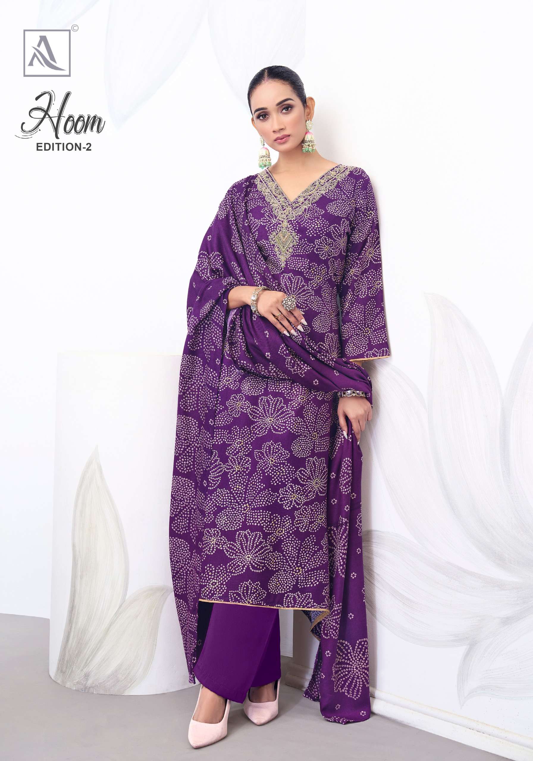 ALOK SUITS HOOM VOL 2 PASHMINA DESIGNER WORK SUIT