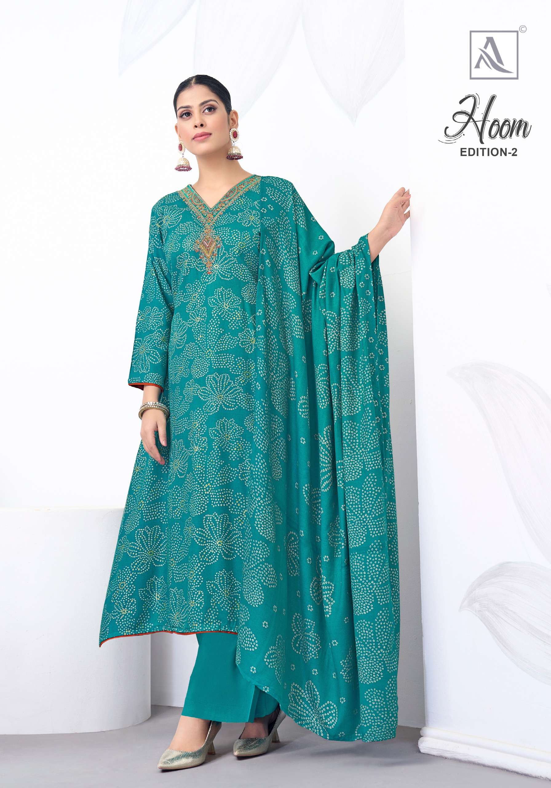 ALOK SUITS HOOM VOL 2 PASHMINA DESIGNER WORK SUIT
