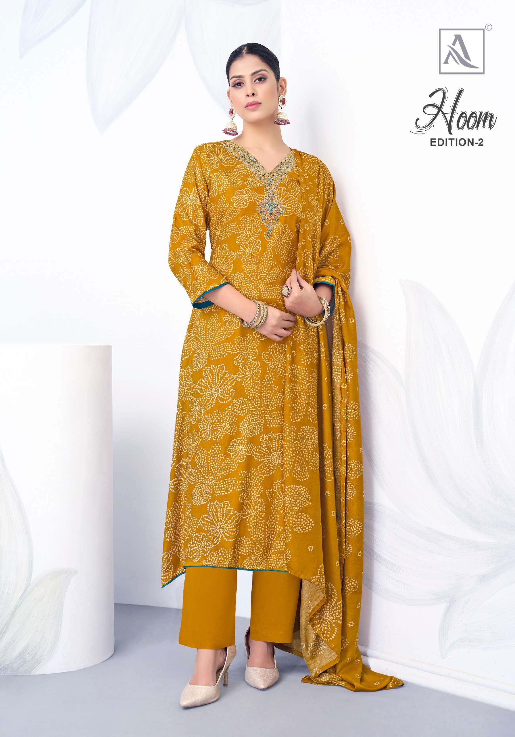 ALOK SUITS HOOM VOL 2 PASHMINA DESIGNER WORK SUIT
