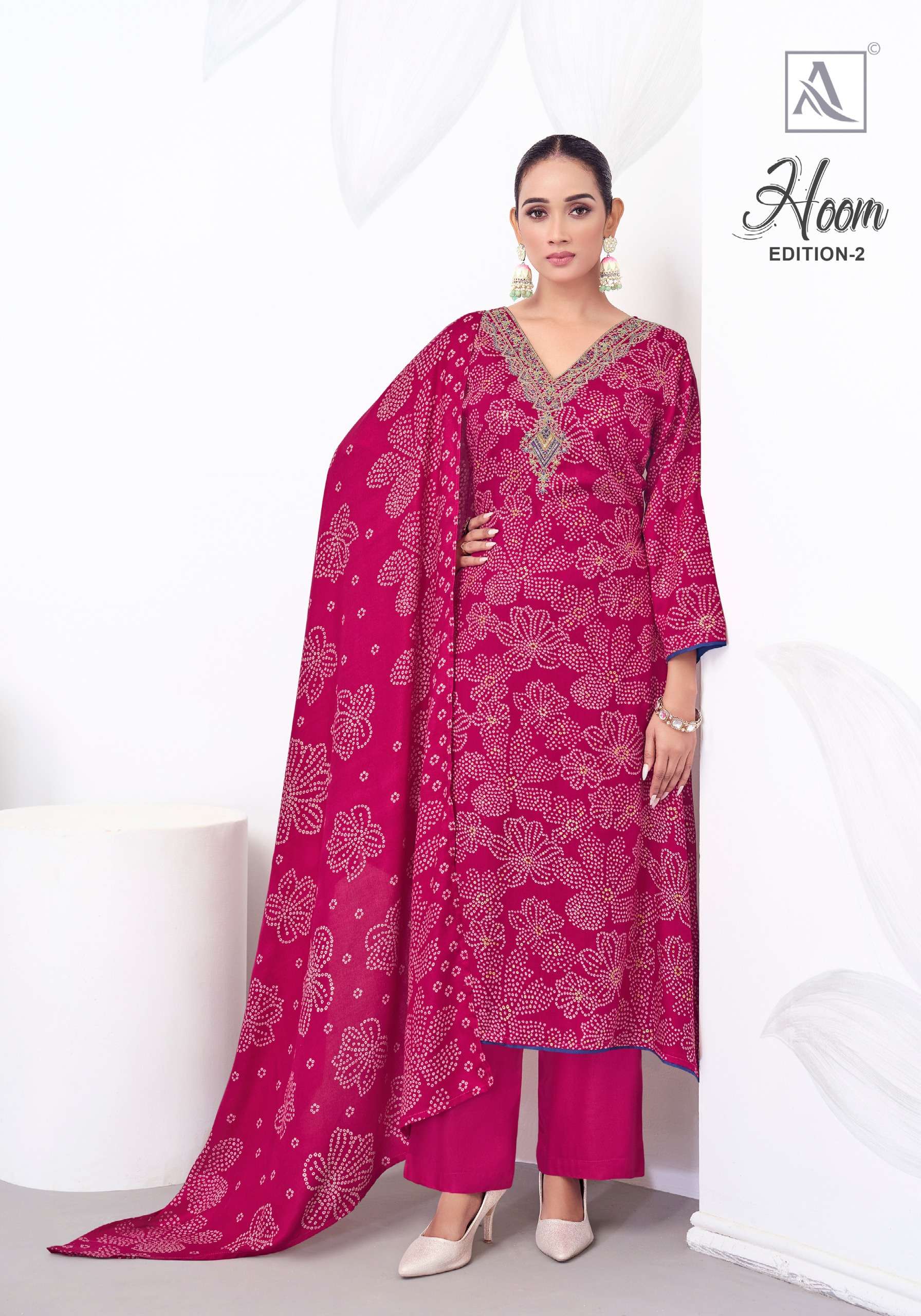 ALOK SUITS HOOM VOL 2 PASHMINA DESIGNER WORK SUIT