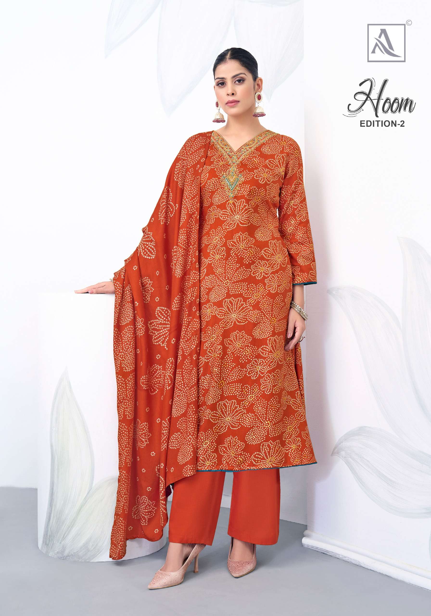 ALOK SUITS HOOM VOL 2 PASHMINA DESIGNER WORK SUIT