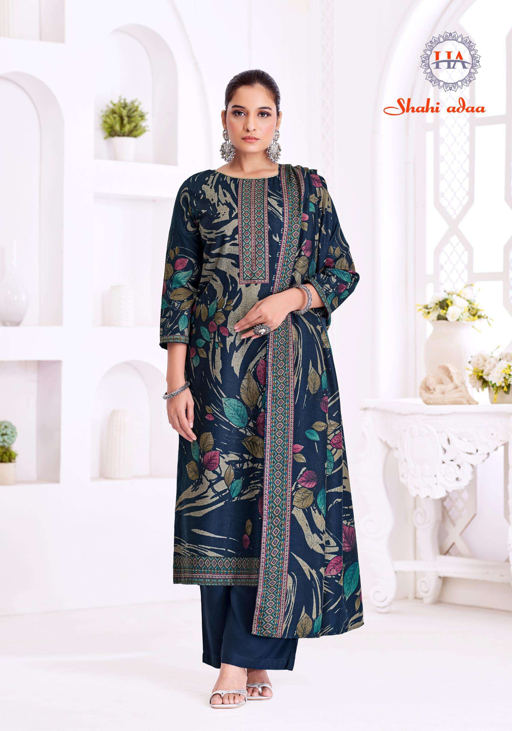ALOK SUITS SHAHI ADAA PASHMINA FANCY WORK SALWAR SUITS 