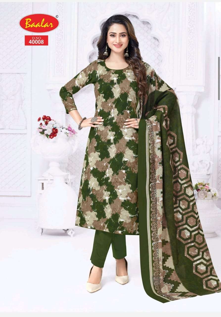 BAALAR KASHMIR COTTON VOL 4 HEAVY LAWN COTTON FOIL PRINT SALWAR SUIT