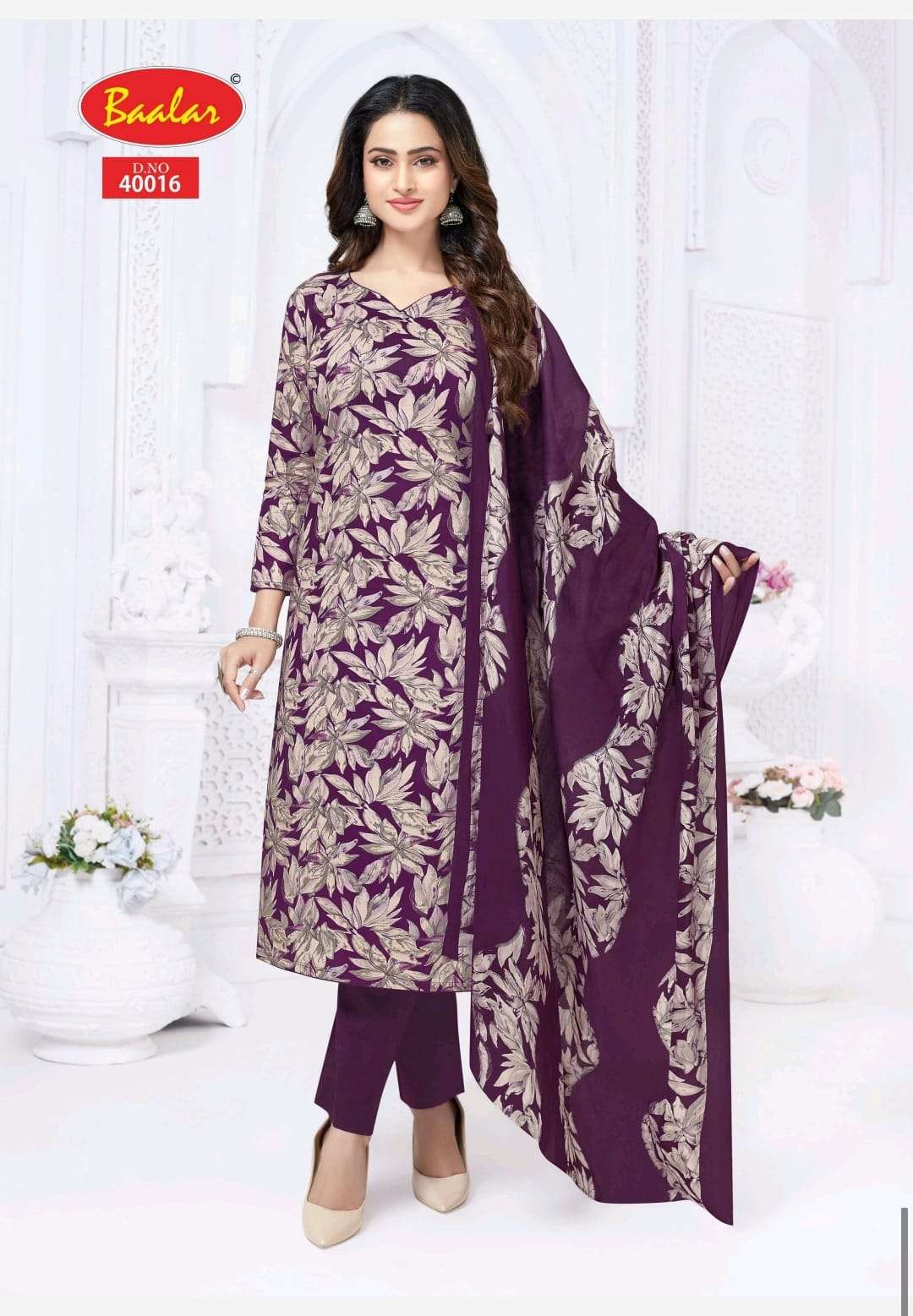 BAALAR KASHMIR COTTON VOL 4 HEAVY LAWN COTTON FOIL PRINT SALWAR SUIT