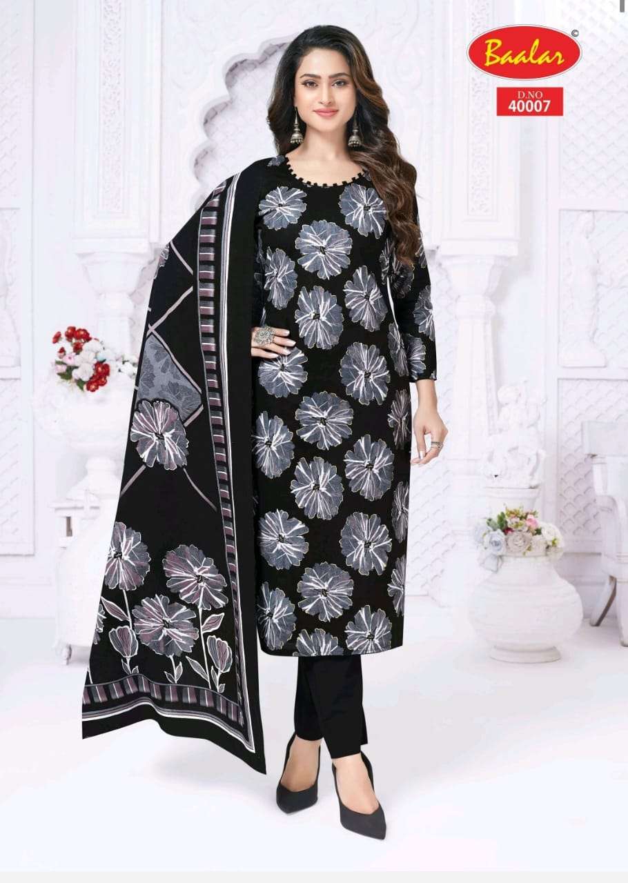 BAALAR KASHMIR COTTON VOL 4 HEAVY LAWN COTTON FOIL PRINT SALWAR SUIT