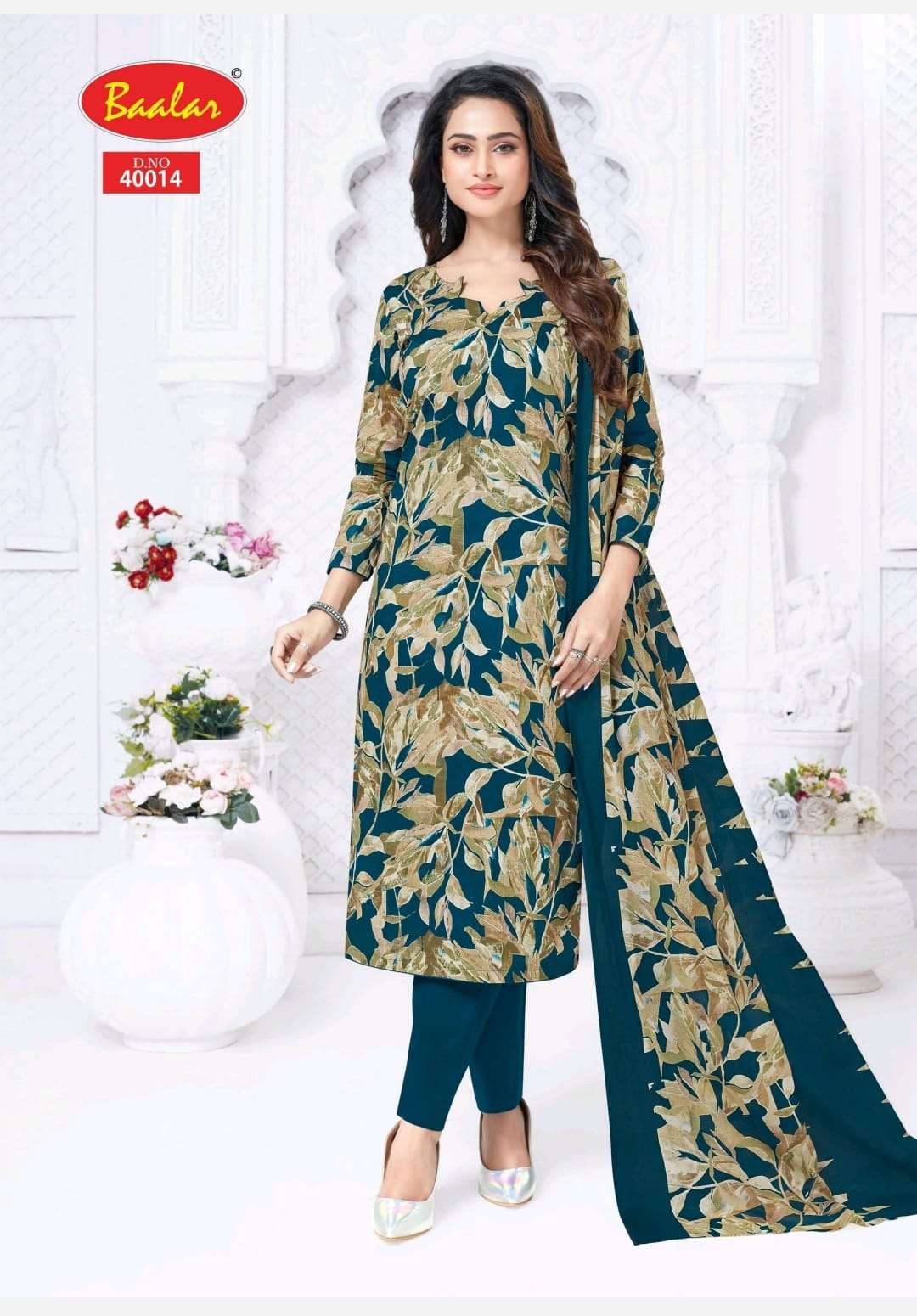 BAALAR KASHMIR COTTON VOL 4 HEAVY LAWN COTTON FOIL PRINT SALWAR SUIT