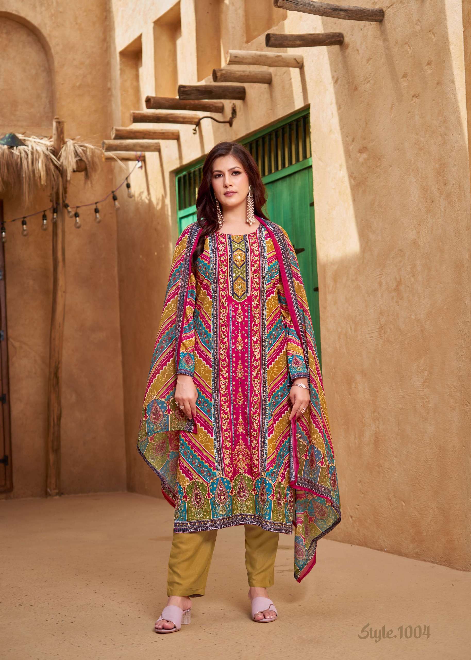 BANWERY FASHION BIN SAEED MUSLIN DIGITAL PRINT WITH WORK 3PCS SET COLLECTION 
