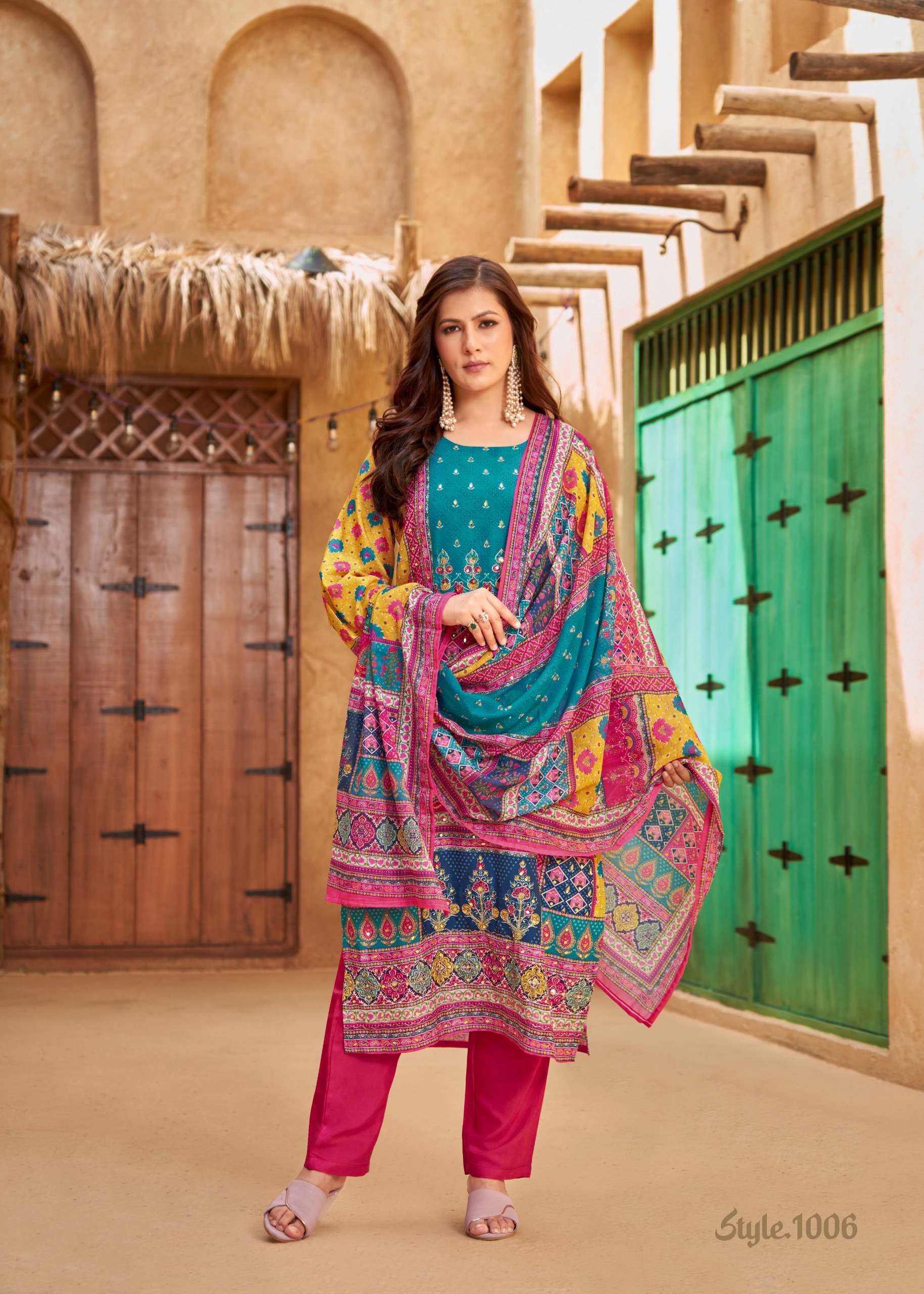 BANWERY FASHION BIN SAEED MUSLIN DIGITAL PRINT WITH WORK 3PCS SET COLLECTION 