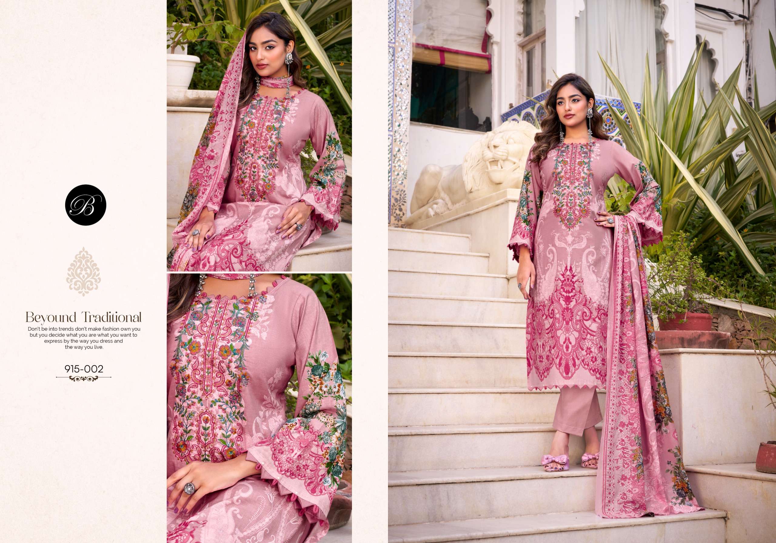BELLIZA DESIGNER STUDIO NAIRA VOL 122 COTTON DIGITAL PRINT WITH WORK SUIT