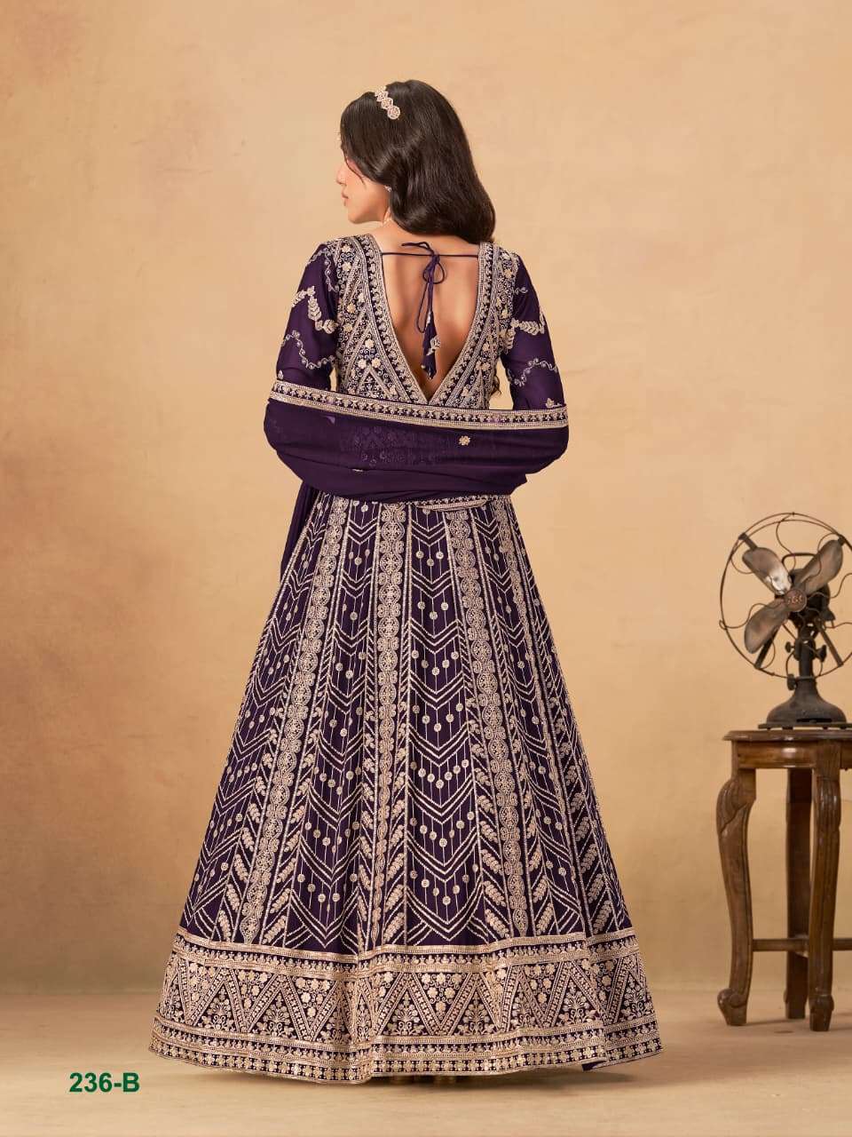 DANI CREATION AANAYA VOL 236 GEORGETTE DESIGNER HEAVY PARTY WEAR GOWN DRESS 