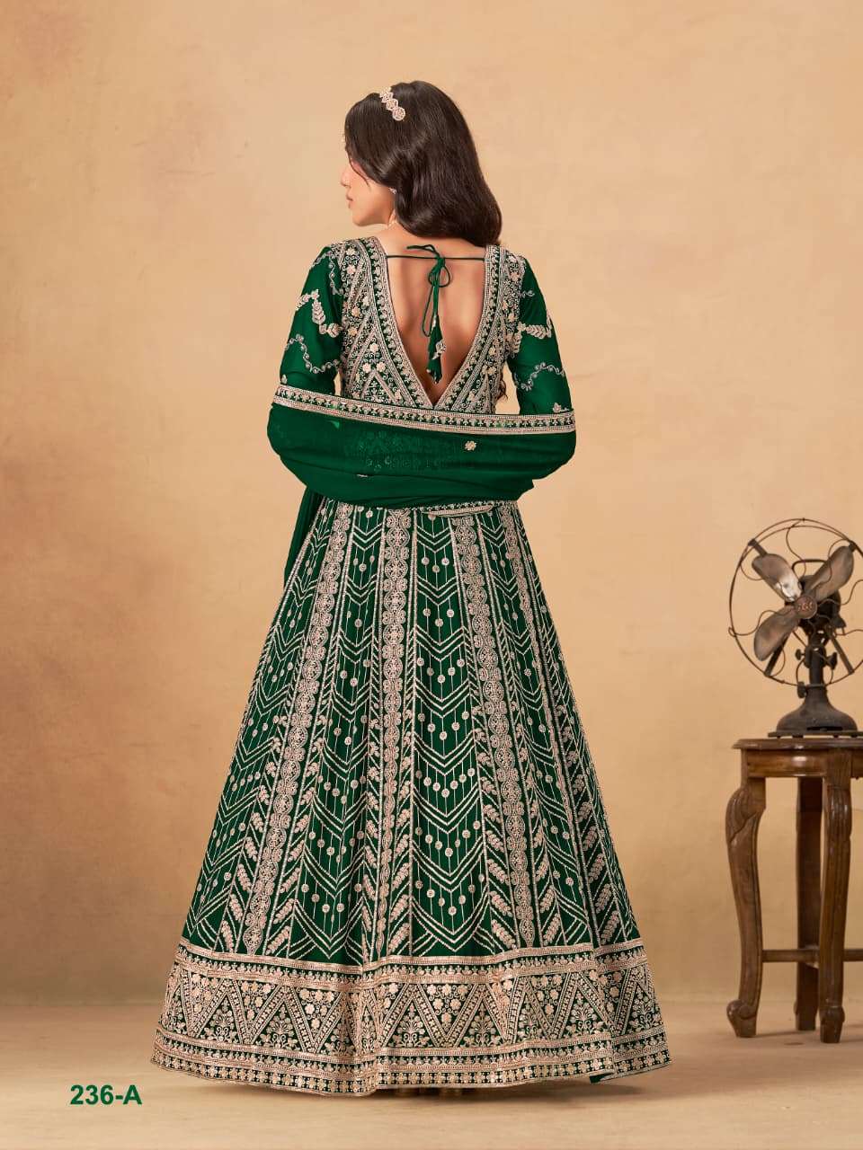 DANI CREATION AANAYA VOL 236 GEORGETTE DESIGNER HEAVY PARTY WEAR GOWN DRESS 