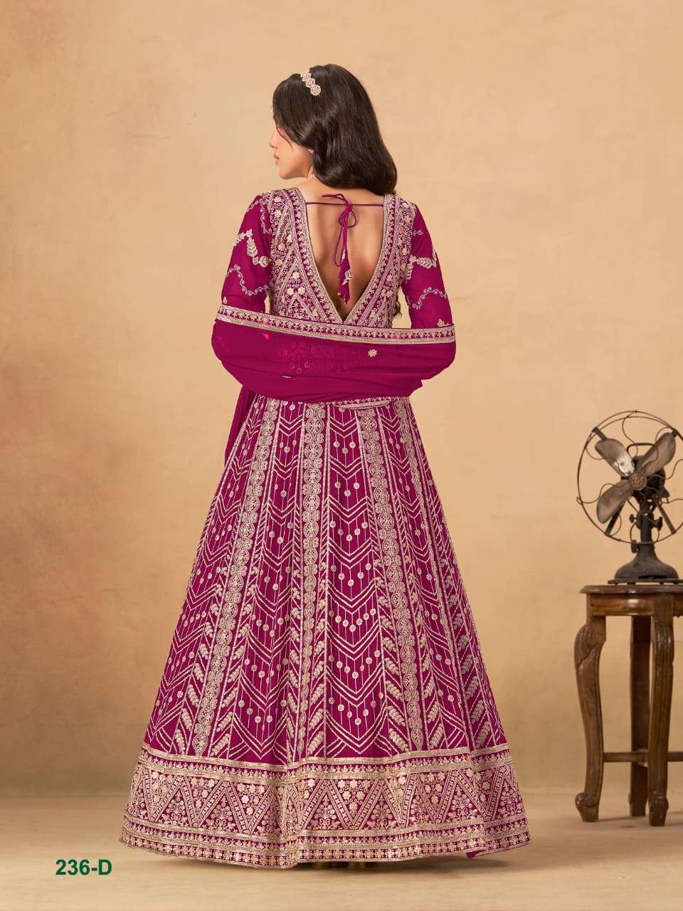 DANI CREATION AANAYA VOL 236 GEORGETTE DESIGNER HEAVY PARTY WEAR GOWN DRESS 