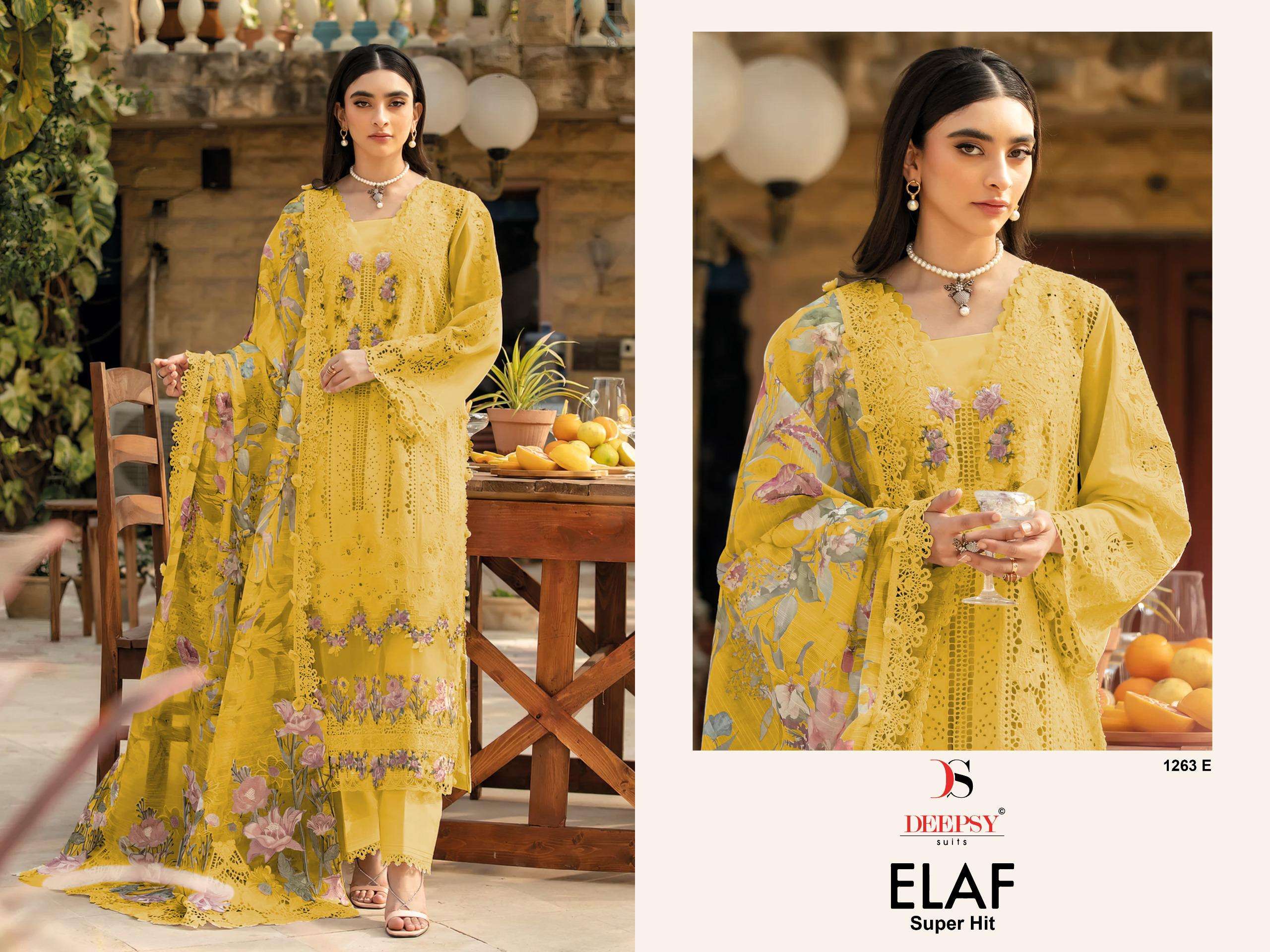  DEEPSY SUITS ELAF LUXURY SUPER HIT COLLECTION COTTON HEAVY EMBROIDERY DESIGNER SUIT