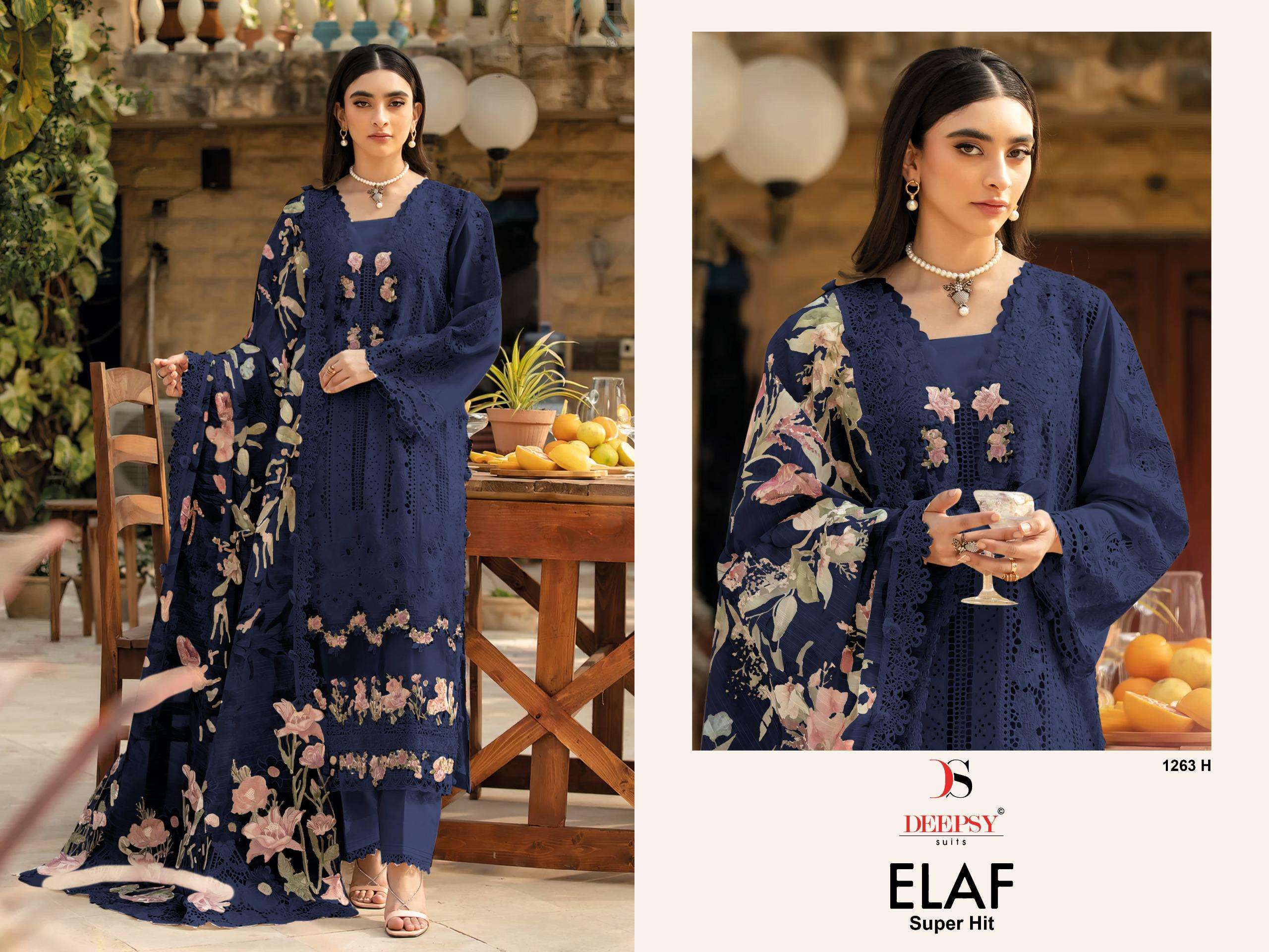  DEEPSY SUITS ELAF LUXURY SUPER HIT COLLECTION COTTON HEAVY EMBROIDERY DESIGNER SUIT