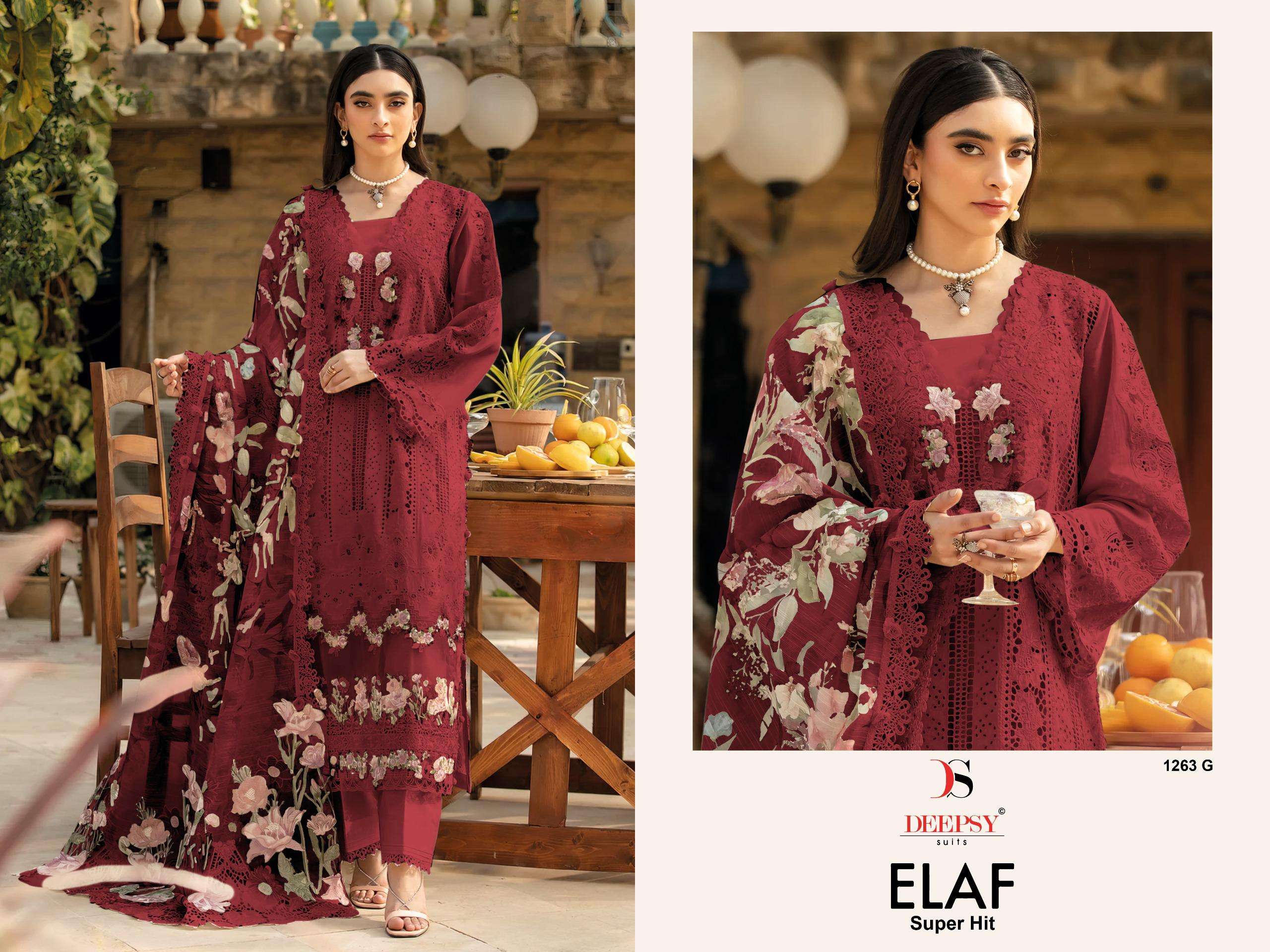  DEEPSY SUITS ELAF LUXURY SUPER HIT COLLECTION COTTON HEAVY EMBROIDERY DESIGNER SUIT