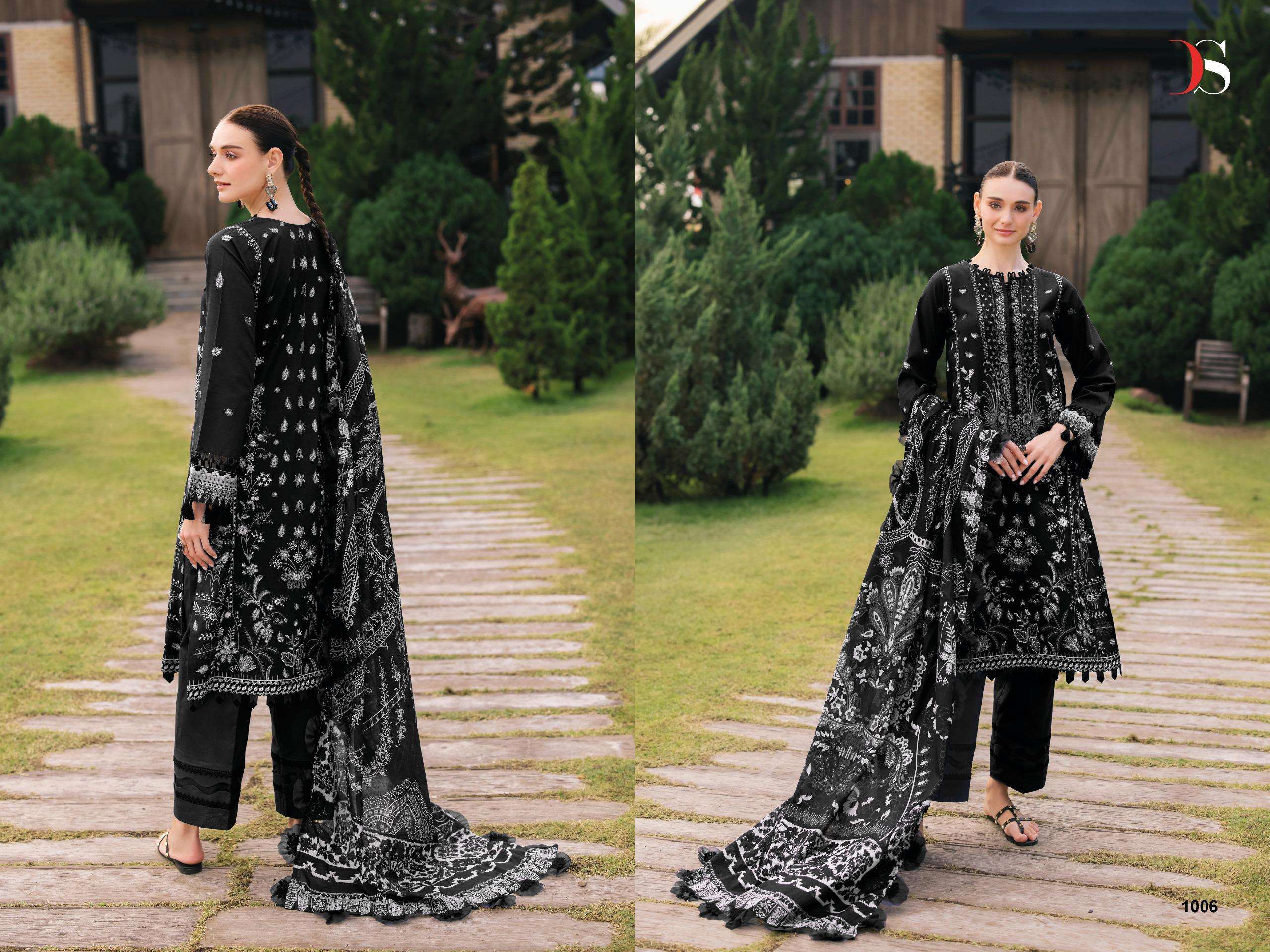 DEEPSY SUITS JADE BLISS LAWN 25 VOL 2 COTTON EMBROIDERY WORK SALWAR KAMEEZ 