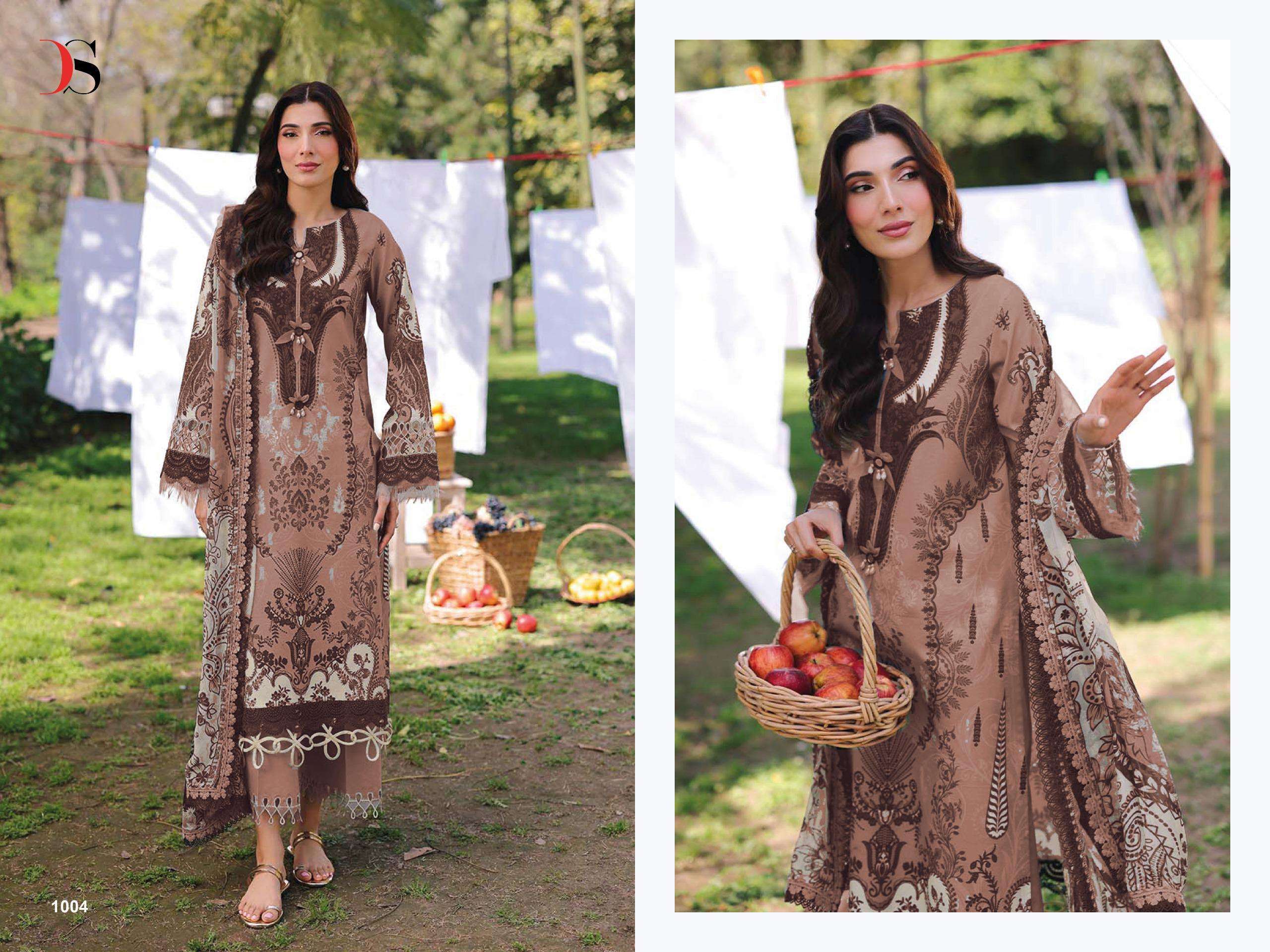 DEEPSY SUITS JADE BLISS LAWN 25 VOL 2 COTTON EMBROIDERY WORK SALWAR KAMEEZ 