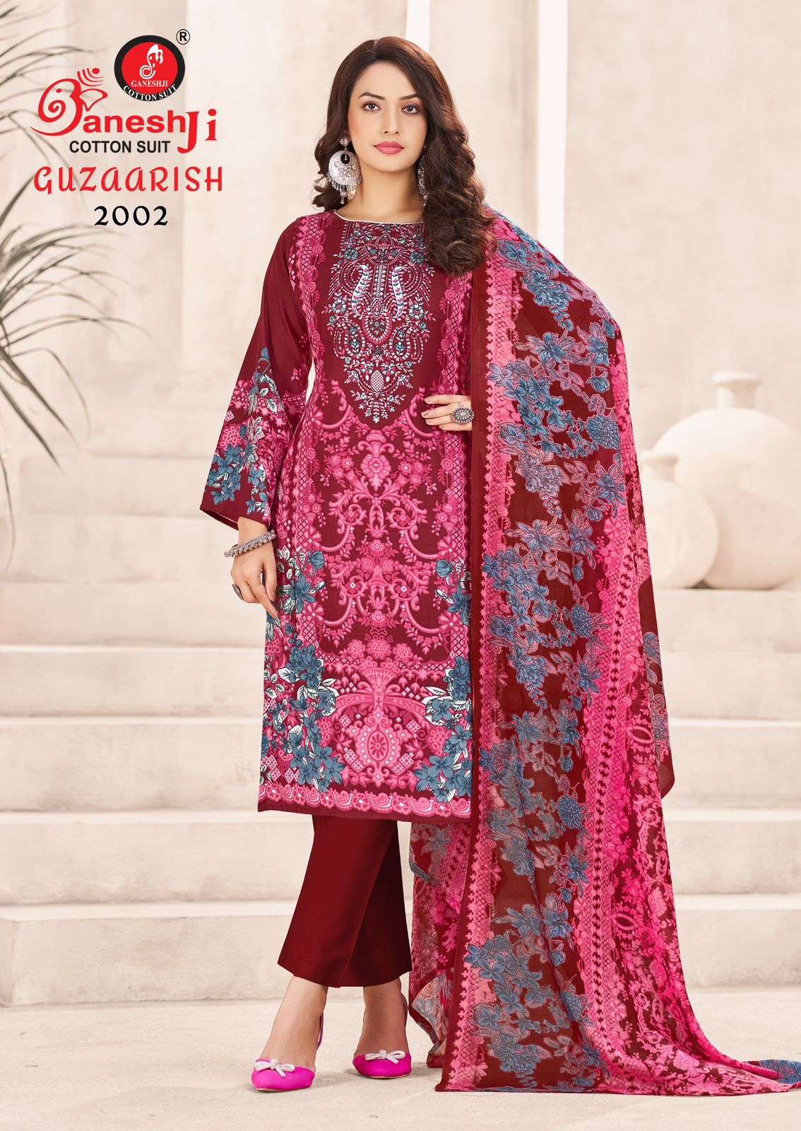 GANESHJI COTTON SUIT GUZAARISH VOL 2 COTTON DIGITAL PRINT DRESS 