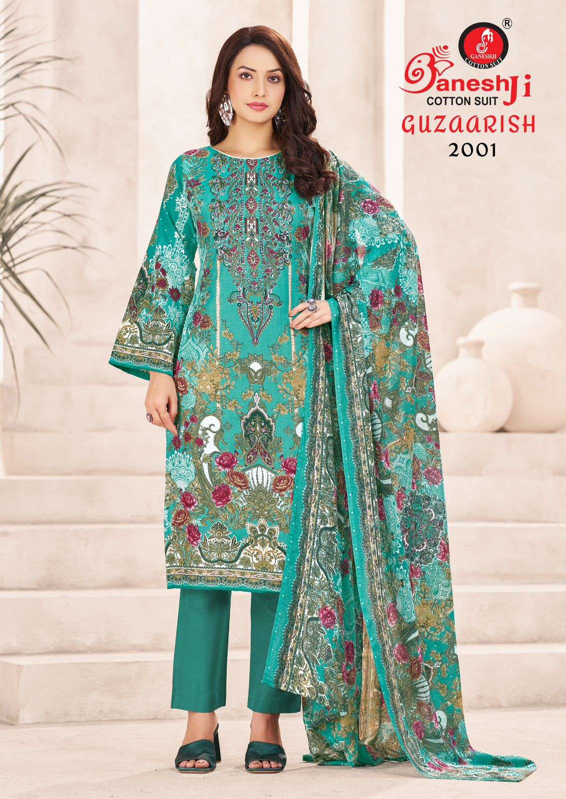 GANESHJI COTTON SUIT GUZAARISH VOL 2 COTTON DIGITAL PRINT DRESS 