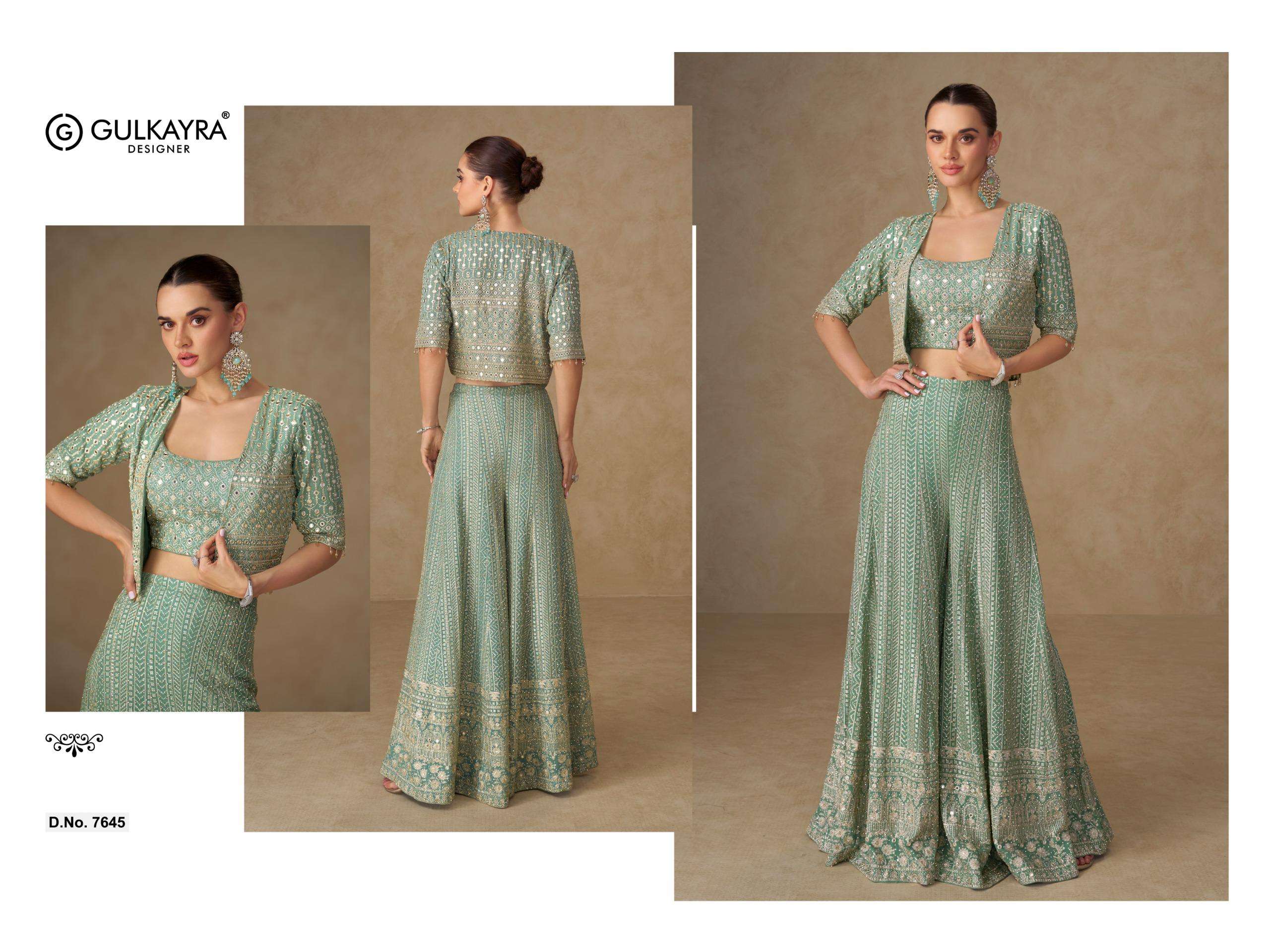 GULKAYRA DESIGNER LIYARA GEORGETTE HEAVY DESIGNER PARTY WEAR DRESS