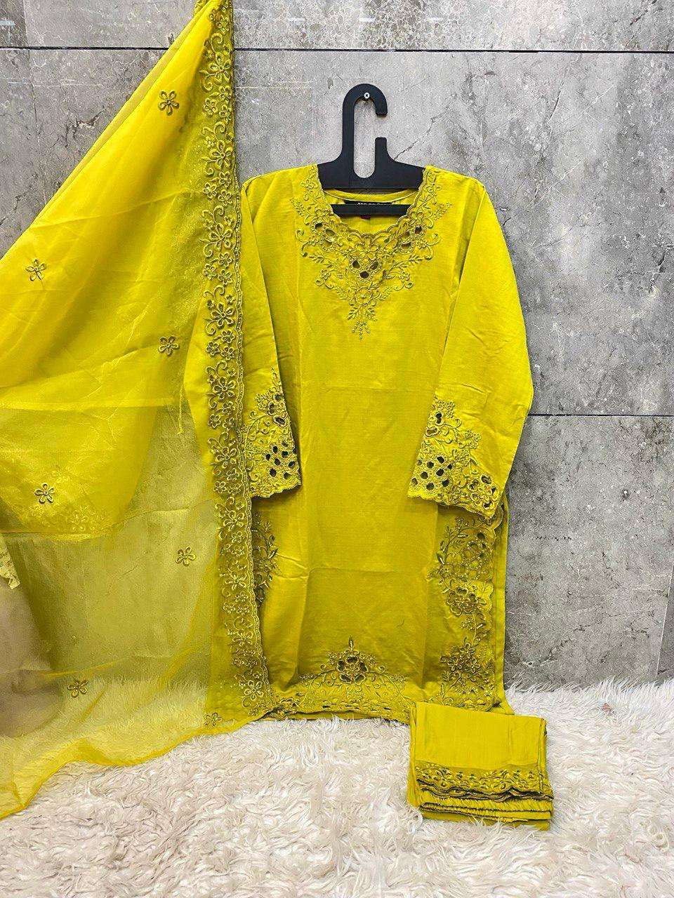 HOOR TEX DESIGN NO - HF 161 A-C CRISTAL VISCOSE READYMADE PAKISTANI SUIT