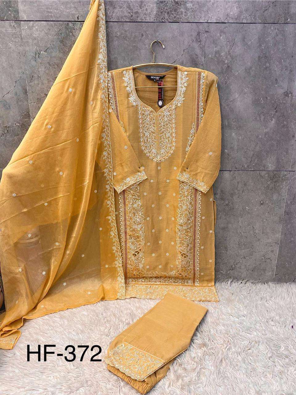 HOOR TEX HF 372 CHIFFON DESIGNER READY MADE PAKISTANI SUIT