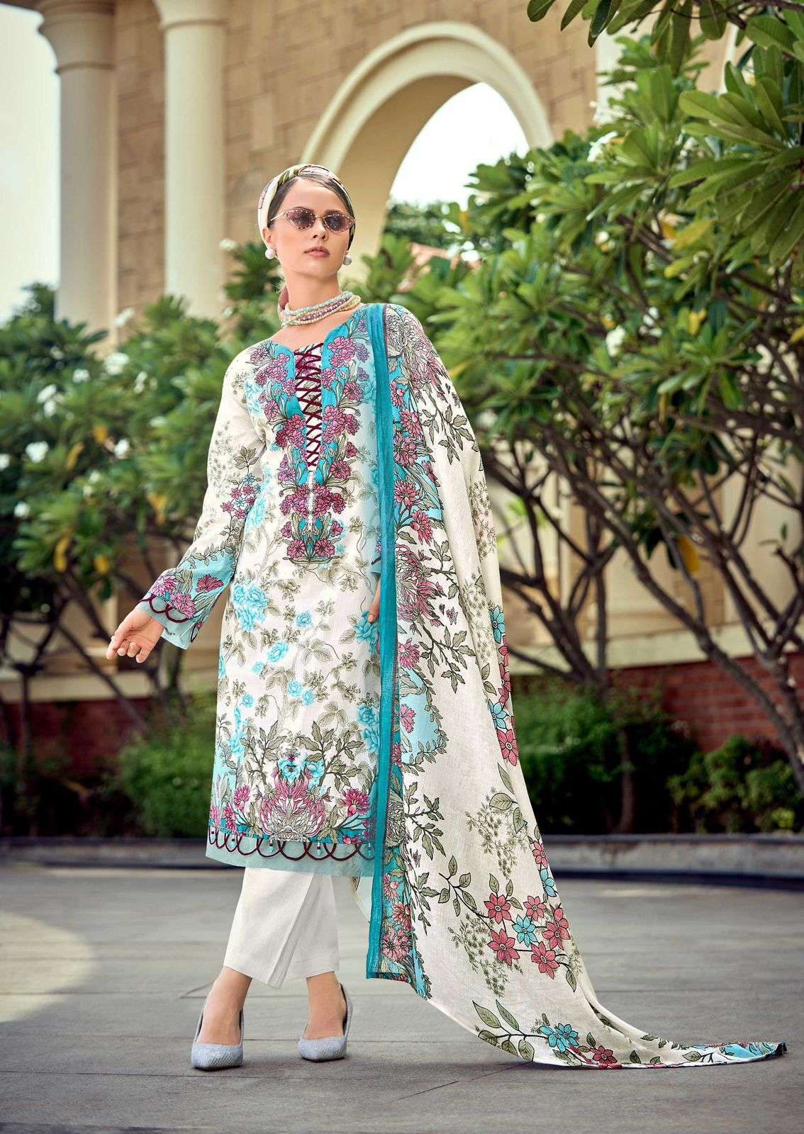 ISHAAL PRINTS GULMOHAR COMBO LAWN COTTON DIGITAL PRINT SALWAR SUIT