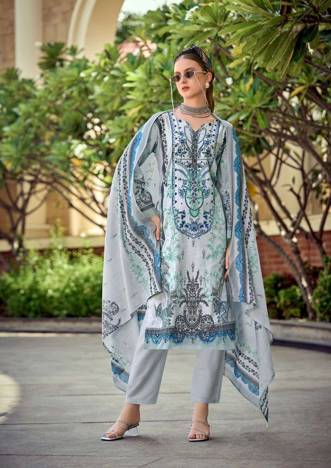 ISHAAL PRINTS GULMOHAR COMBO LAWN COTTON DIGITAL PRINT SALWAR SUIT
