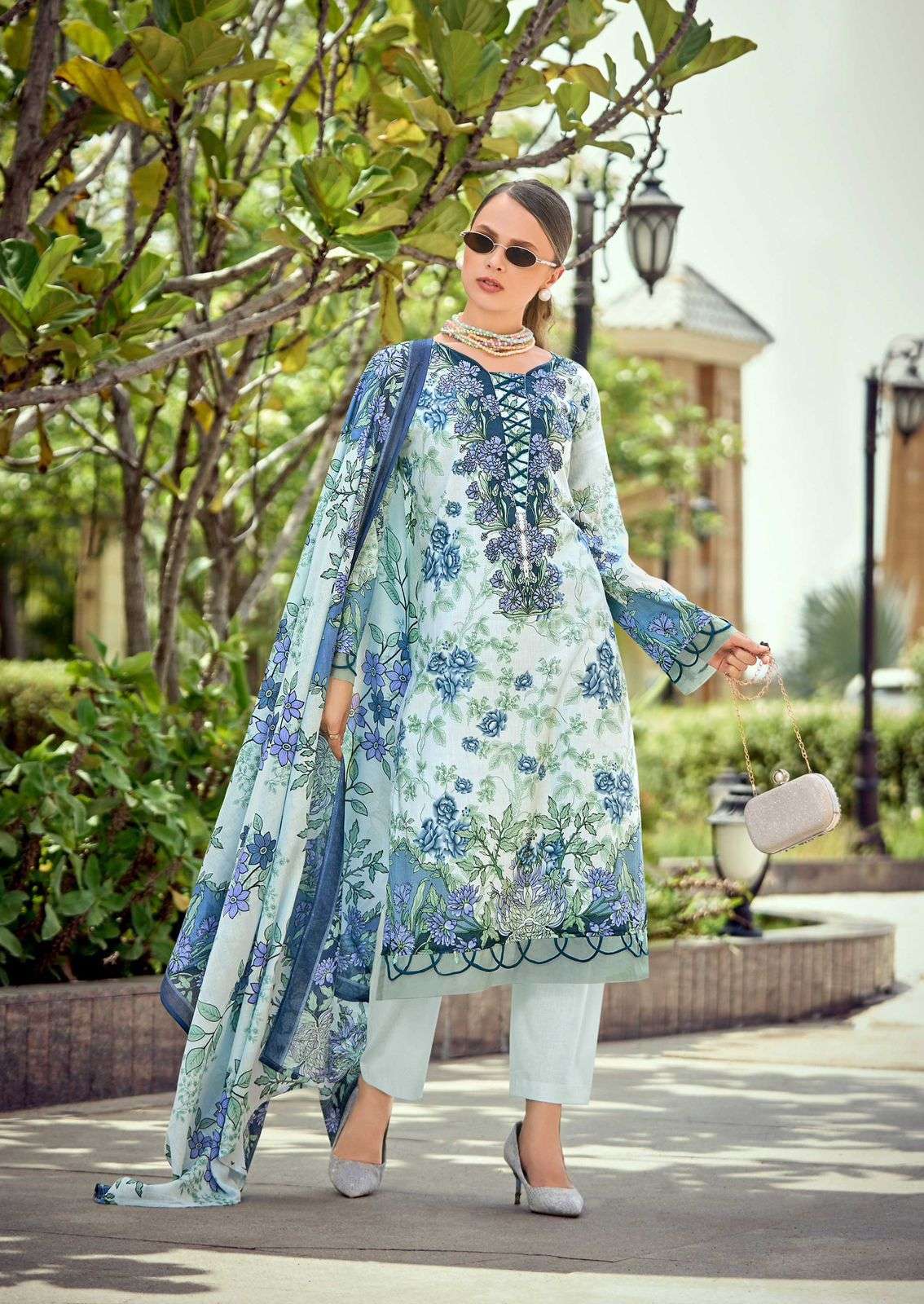 ISHAAL PRINTS GULMOHAR COMBO LAWN COTTON DIGITAL PRINT SALWAR SUIT