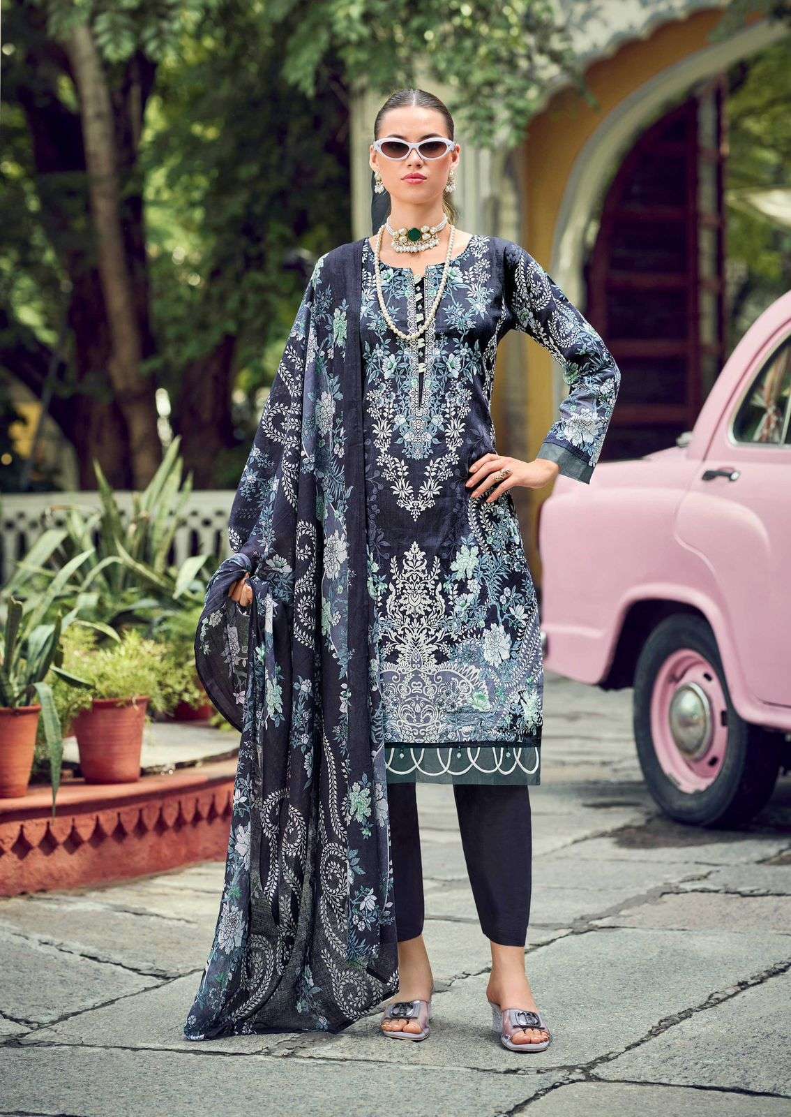 ISHAAL PRINTS GULMOHAR COMBO LAWN COTTON DIGITAL PRINT SALWAR SUIT