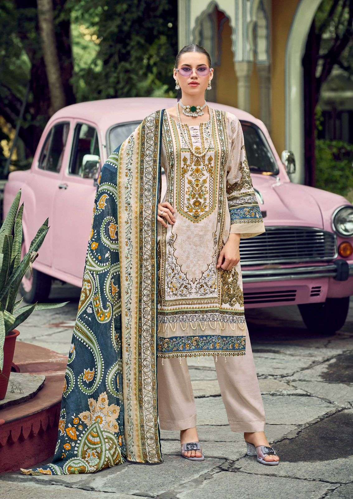 ISHAAL PRINTS GULMOHAR COMBO LAWN COTTON DIGITAL PRINT SALWAR SUIT