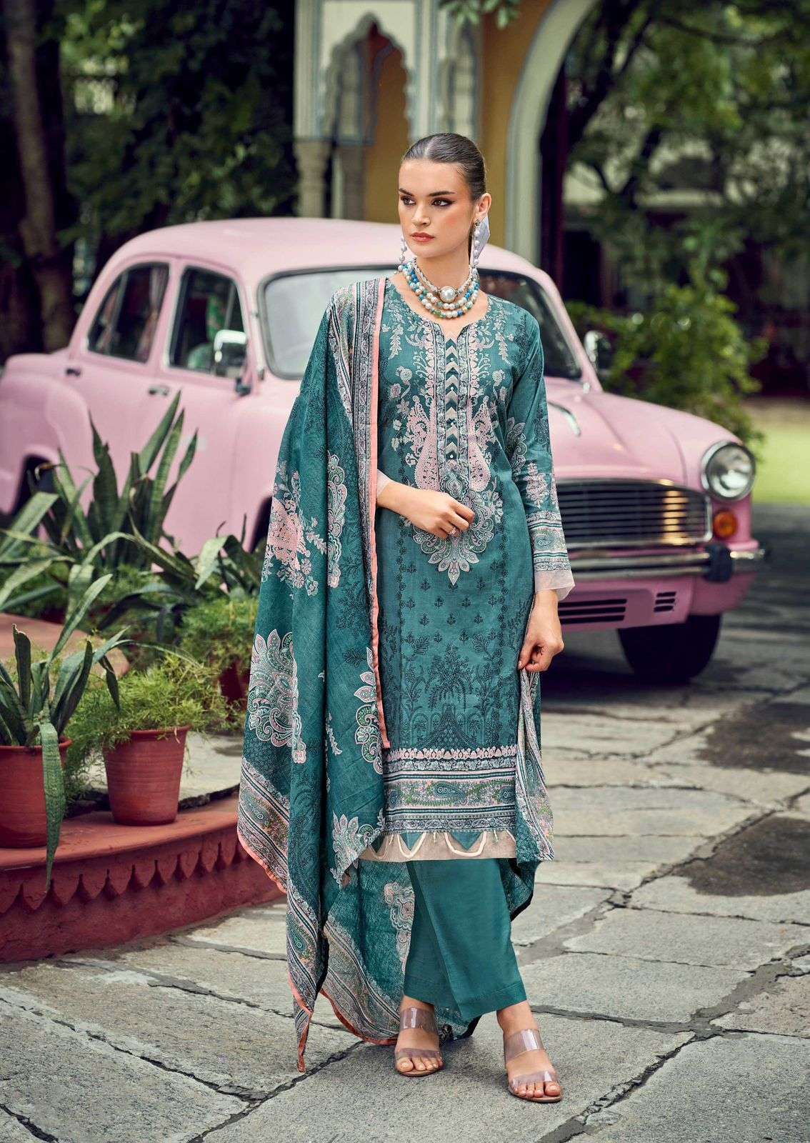 ISHAAL PRINTS GULMOHAR COMBO LAWN COTTON DIGITAL PRINT SALWAR SUIT