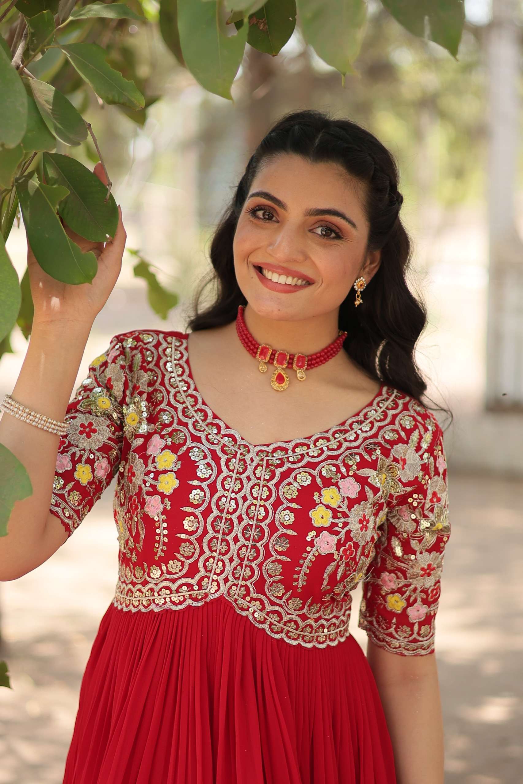 KA 1110 GEORGETTE SEQUENCE DESIGNER PARTY WEAR GOWN DRESS 