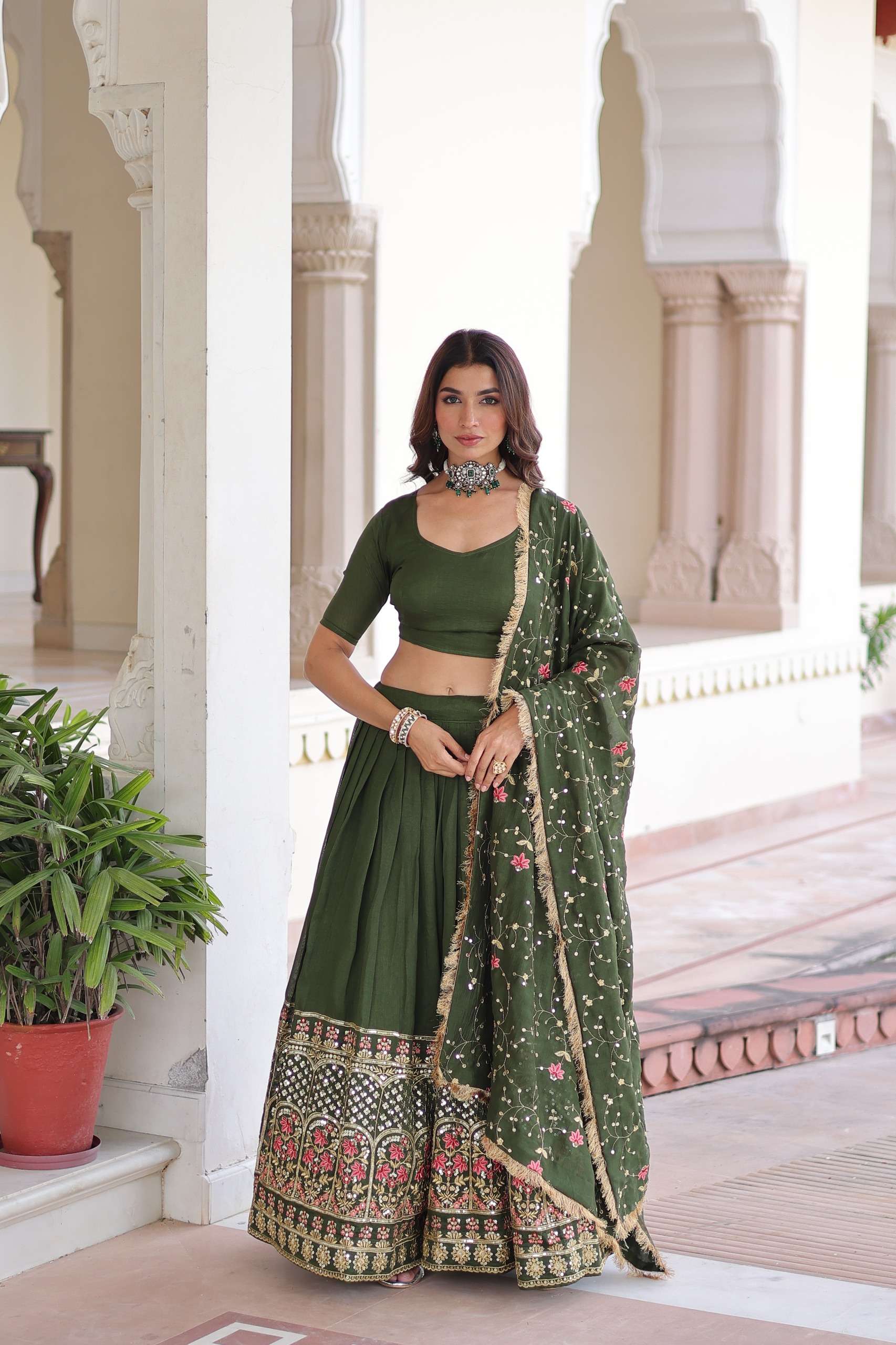 KA 5051 SILK DESIGNER FESTIVE WEAR LEHENGA CHOLI COLLECTION