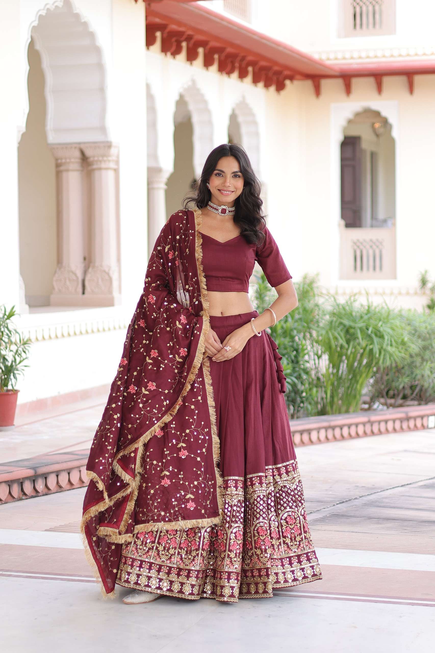 KA 5051 SILK DESIGNER FESTIVE WEAR LEHENGA CHOLI COLLECTION