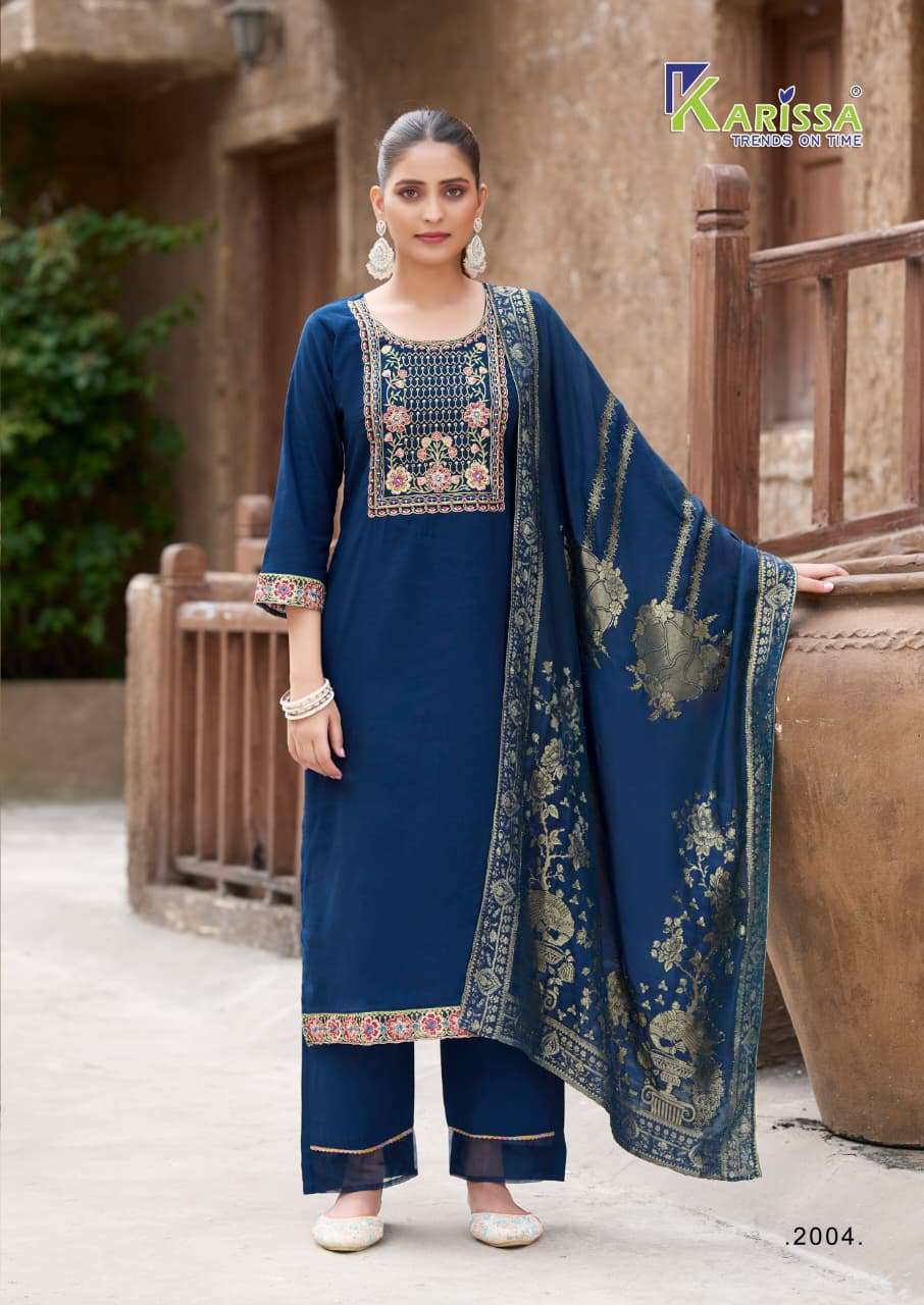 KARISSA RIYA VOL 2 VISCOSE SILK DESIGNER READY MADE LADIES SUIT
