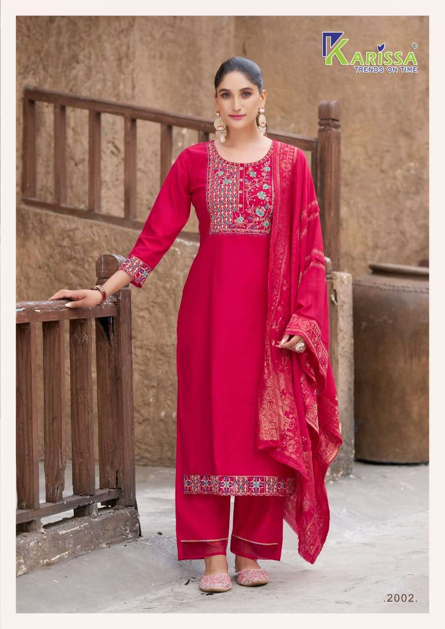 KARISSA RIYA VOL 2 VISCOSE SILK DESIGNER READY MADE LADIES SUIT