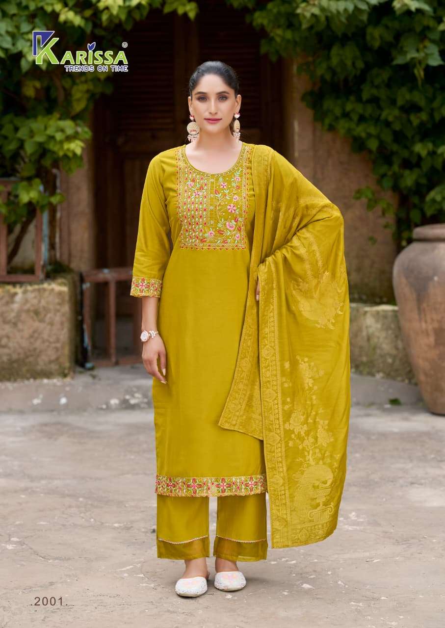 KARISSA RIYA VOL 2 VISCOSE SILK DESIGNER READY MADE LADIES SUIT