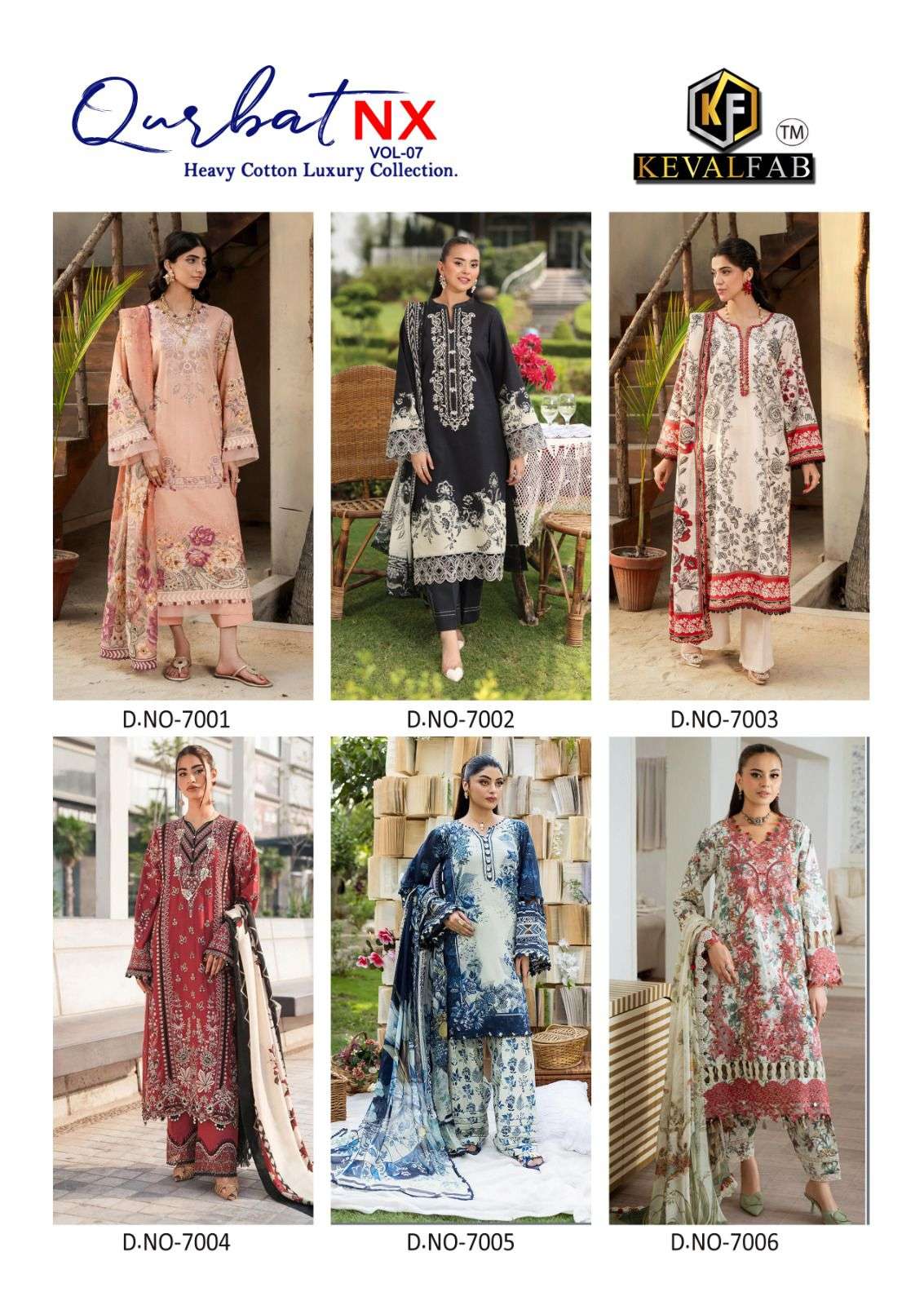 KEVAL FAB QURBAT NX VOL 8 COTTON DIGITAL PRINT SALWAR SUITS