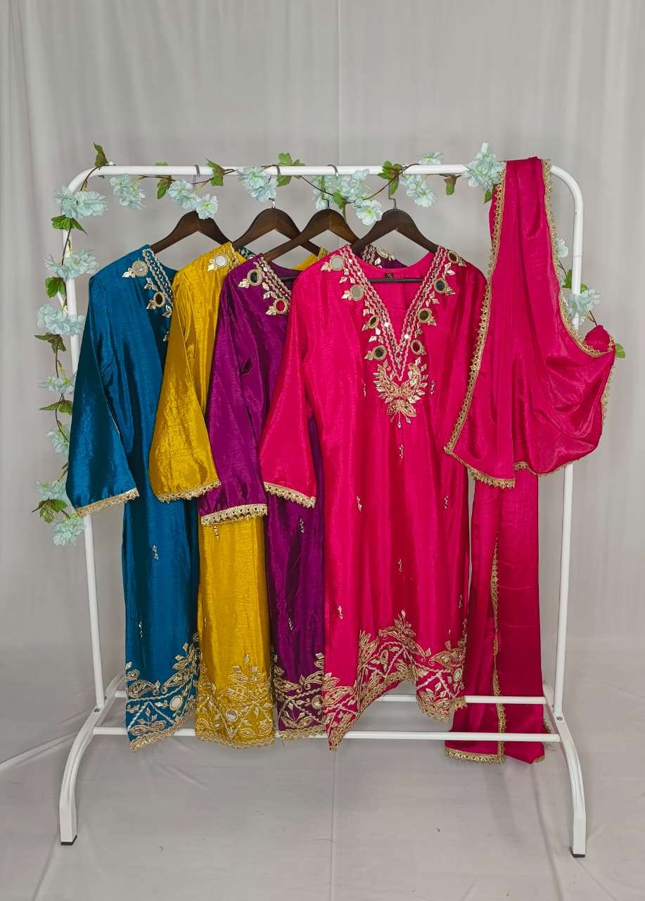KHAS FASHION HIT DESIGN COLLECTION SILK DESIGNER READY MADE PAKISTANI SUIT