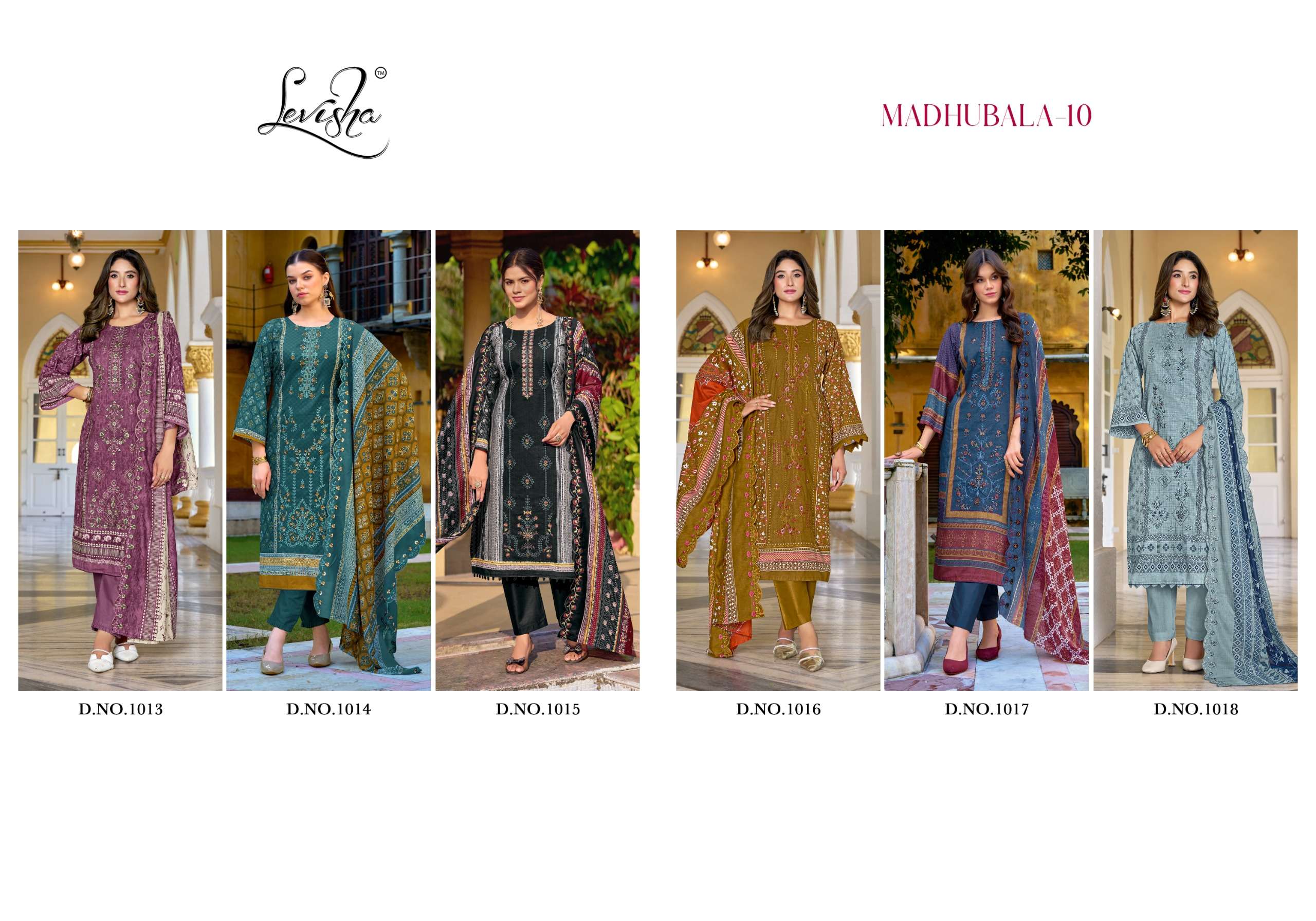 LEVISHA MADHUBALA VOL 10 LAWN COTTON DIGITAL PRINT WITH FANCY WORK SUIT