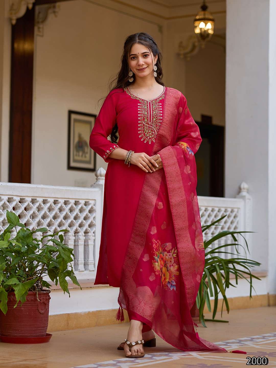 MF TANISHA VOL 27 VISCOSE DESIGNER WORKS READY MADE LADIES SUIT